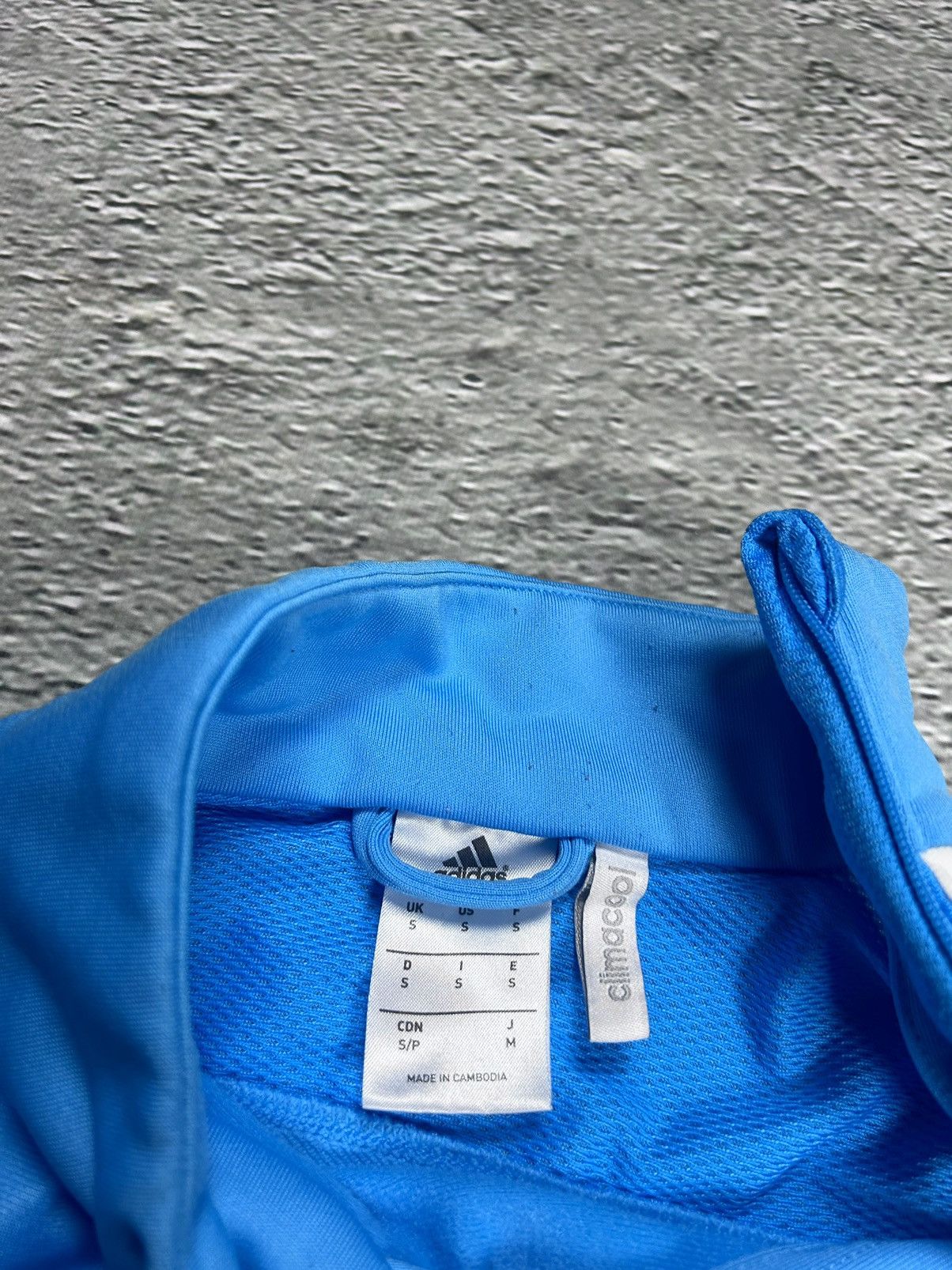 Adidas Olympique Marseille Adidas sweatshirt asymmetrical zip blue Size US S / EU 44-46 / 1 - 3 Thumbnail