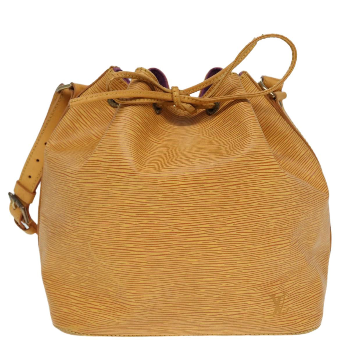 Noe Yellow Leather Shoulder Bag (Pre-Owned)