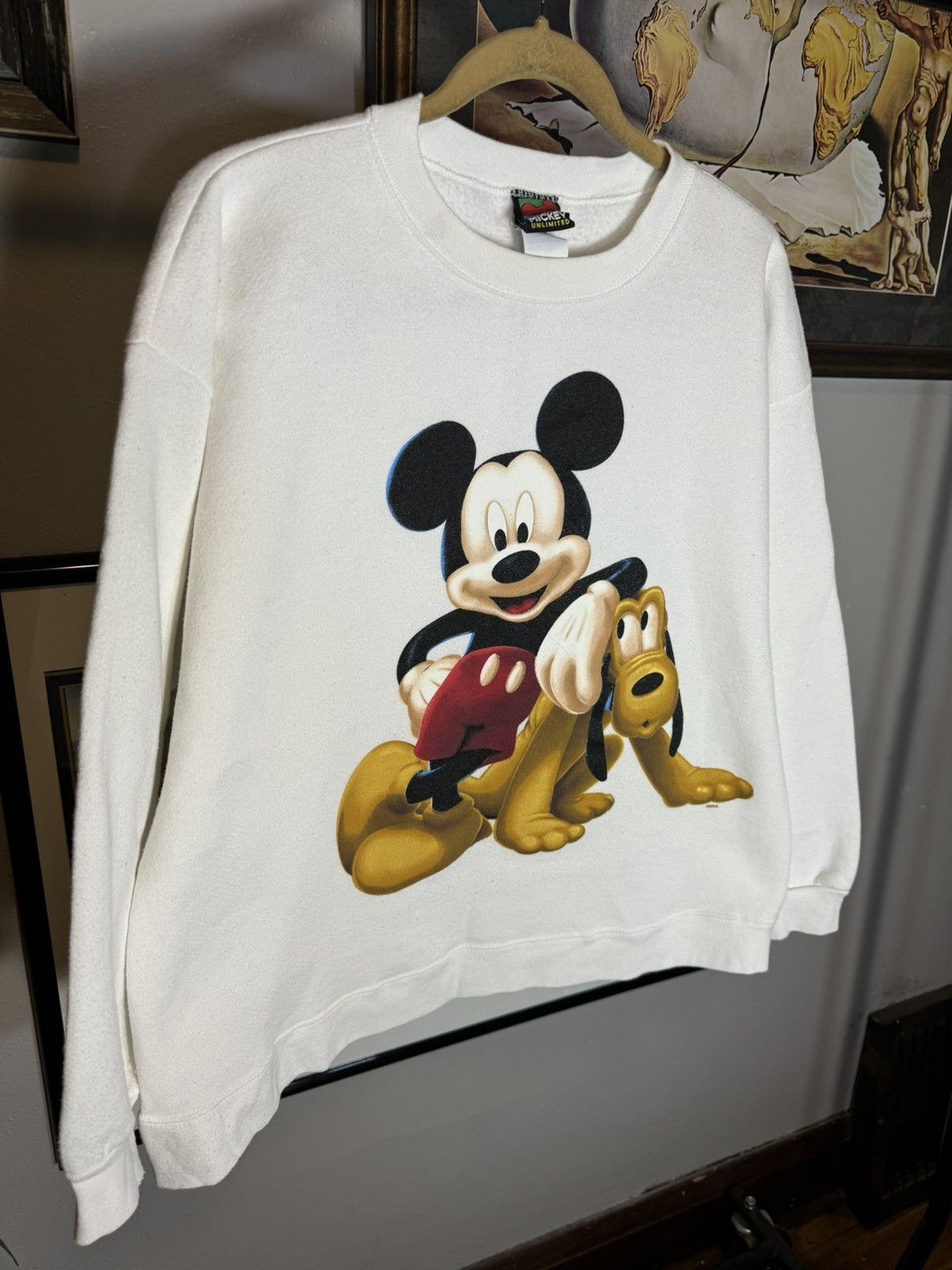 Disney × Vintage Vintage Mickey Mouse Disney Sweatshirt Size US M / EU 48-50 / 2 - 2 Thumbnail