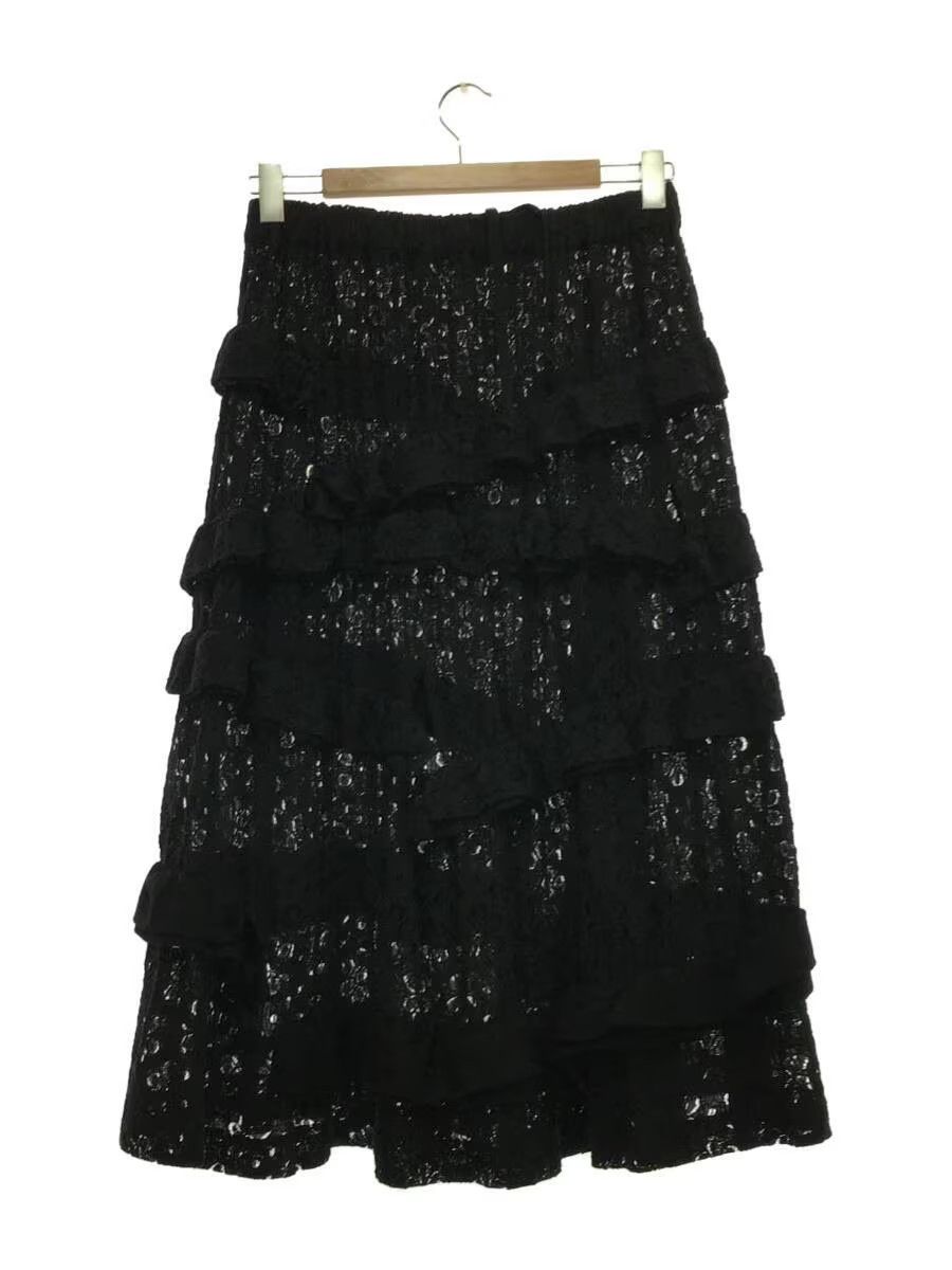 image of Comme Des Garcons Aw08 Lace Wrap Skirt in Black, Women's (Size 28)