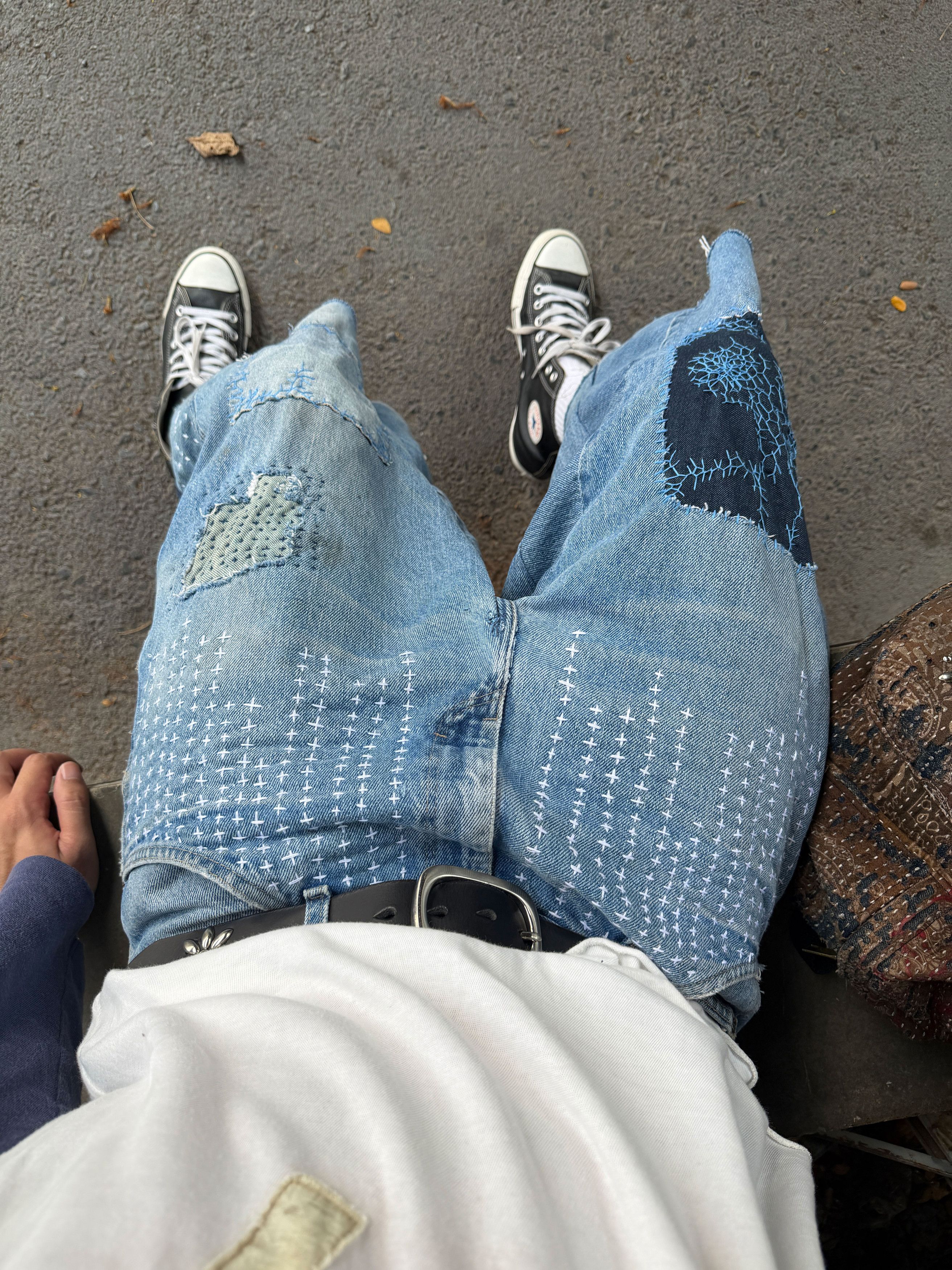 Japanese Brand Vintage Boro Patchwork DICKIES Carpenter Size US 36 / EU 52 - 2 Thumbnail
