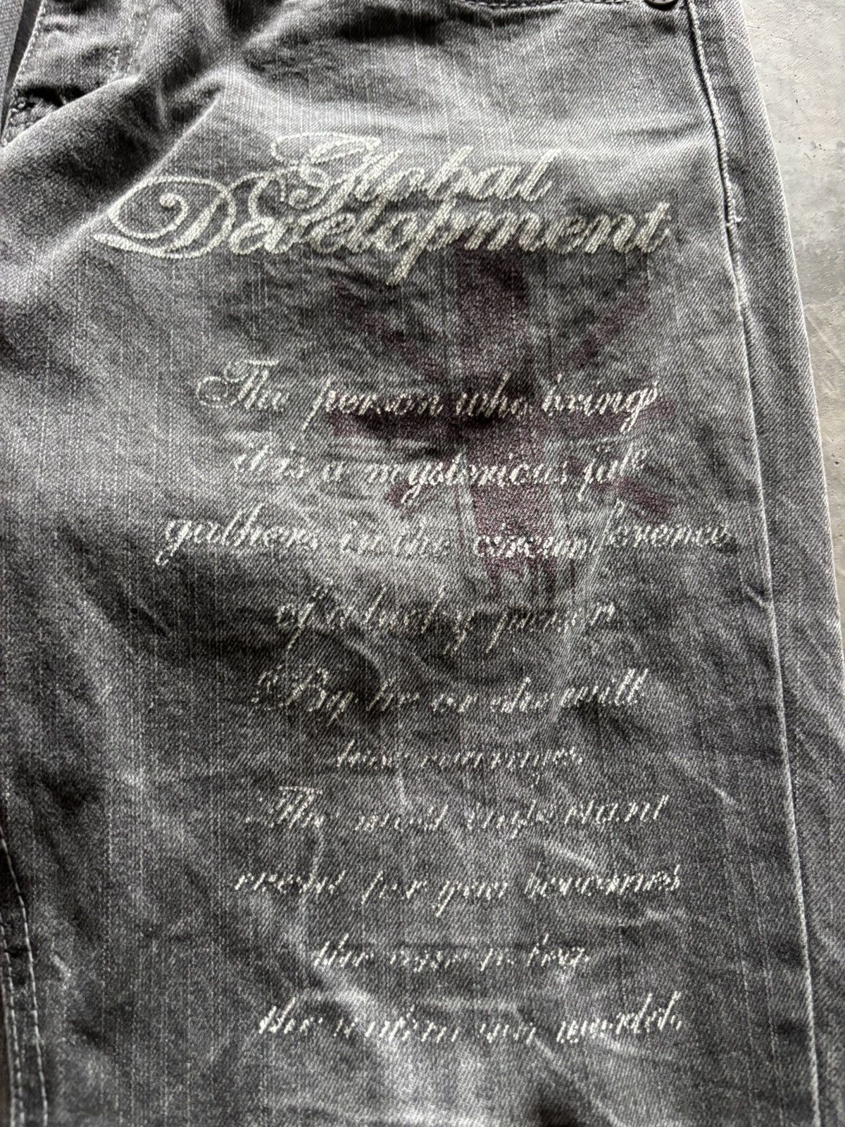 If Six Was Nine JACK SERIKA poem union jack japanese punk whiskered wash Size US 30 / EU 46 - 11 Thumbnail