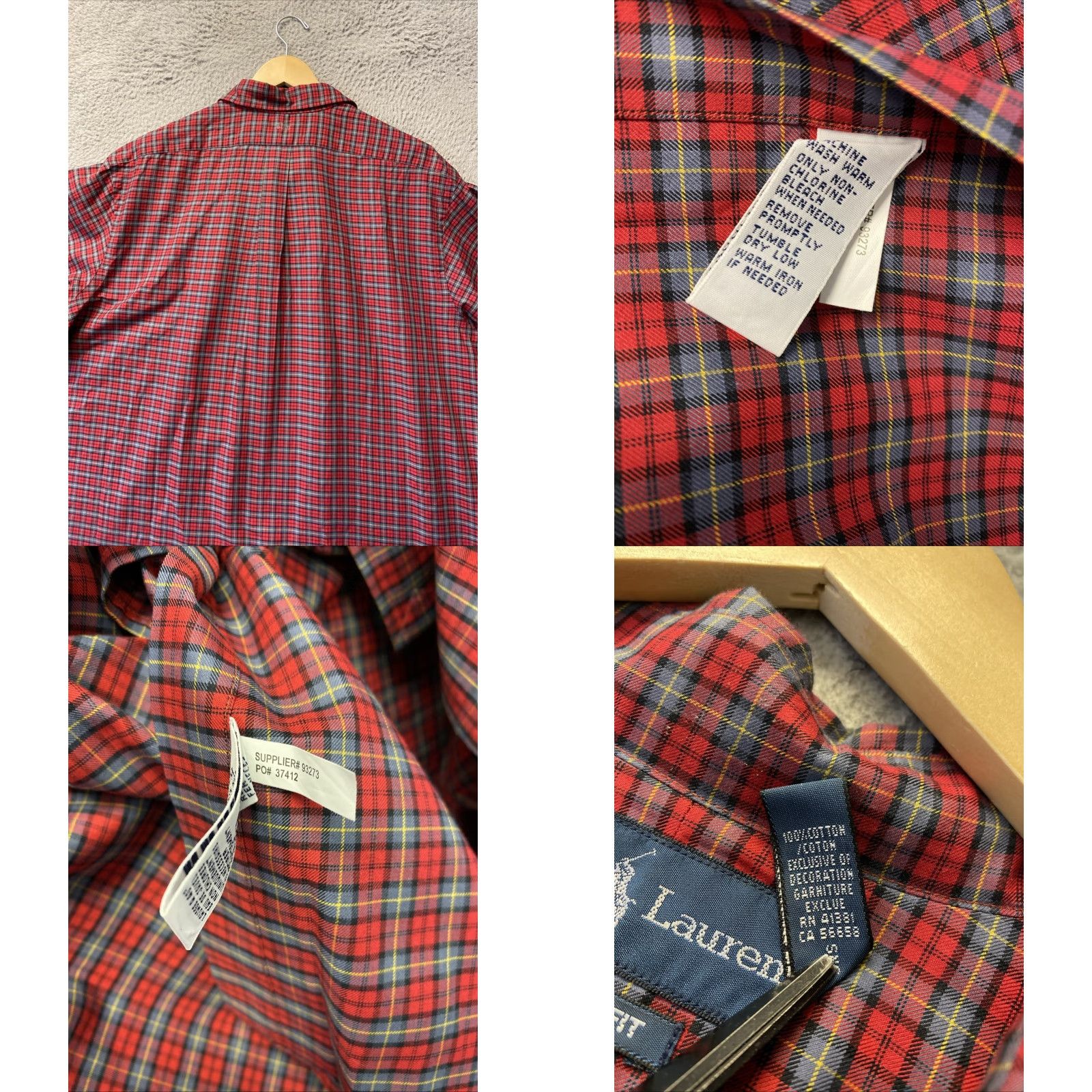Polo Ralph Lauren VINTAGE Polo Ralph Lauren Button-Up Shirt Mens XXL Red Plaid Long Sleeve Preppy Classic Size US XXL / EU 58 / 5 - 8 Thumbnail