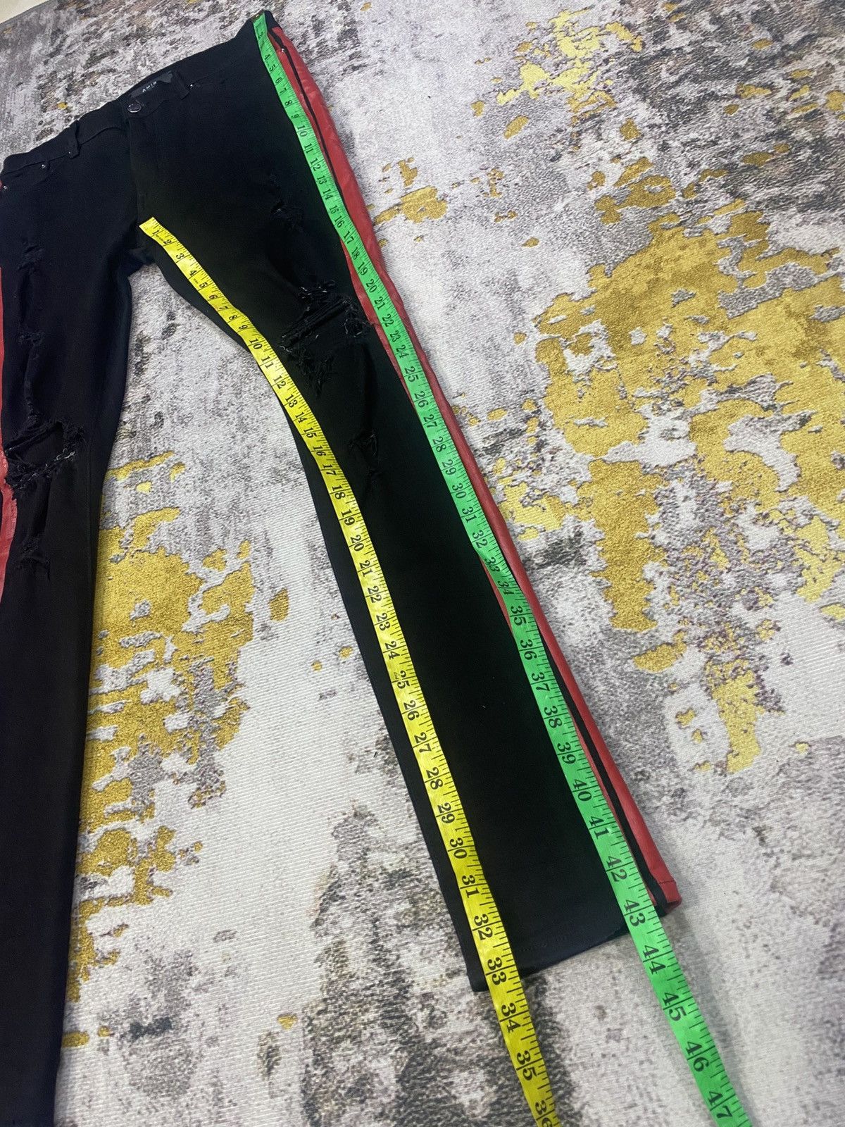 Amiri Amiri Black And Red Strip Pants Size US 32 / EU 48 - 21 Thumbnail