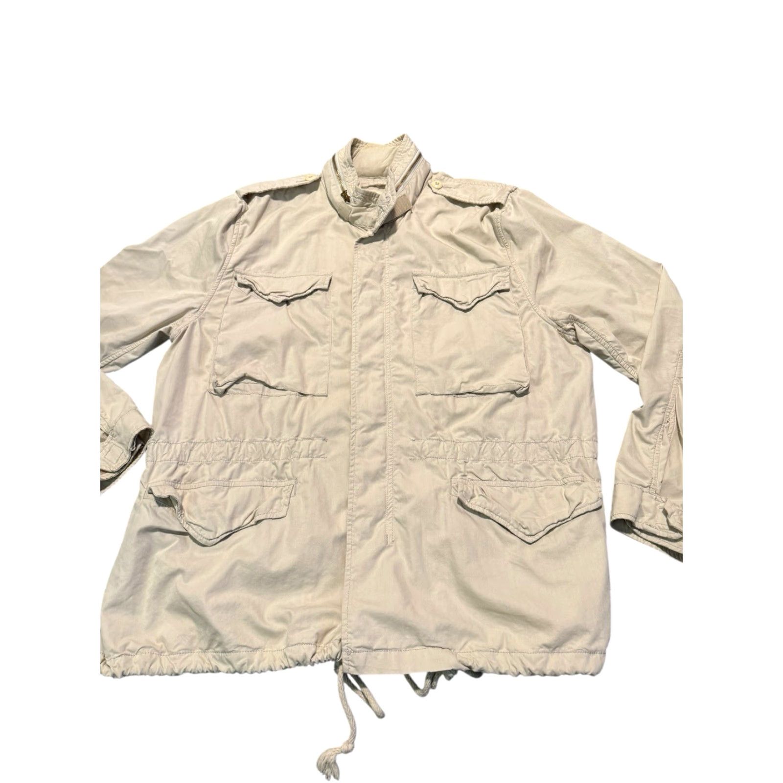 Ralph Lauren VINTAGE Ralph Lauren Denim & Supply M-65 Field Jacket XL White Logo Back Military Coat Men Size US XL / EU 56 / 4 - 2 Thumbnail