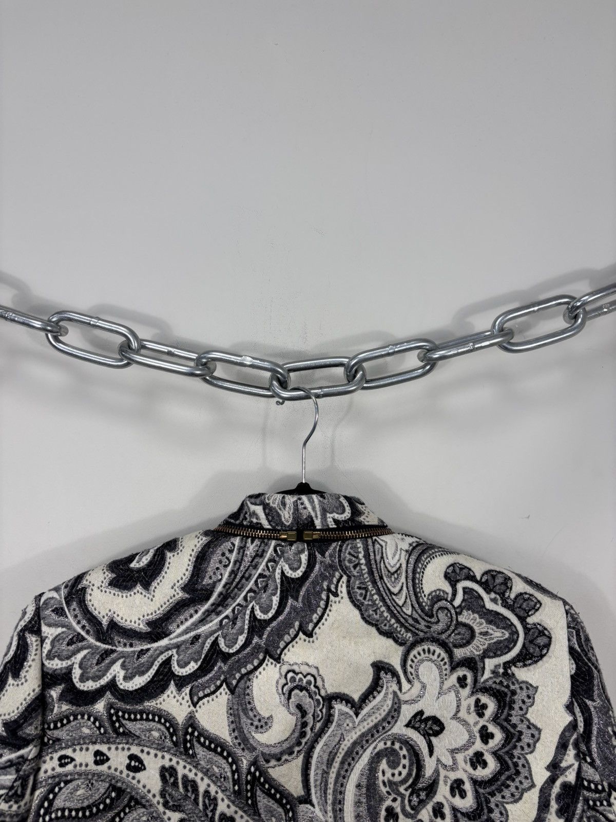 Just Cavalli Just Cavalli Women’s Baroque Print Wool Blend Jacket Size L / US 10 / IT 46 - 22 Thumbnail