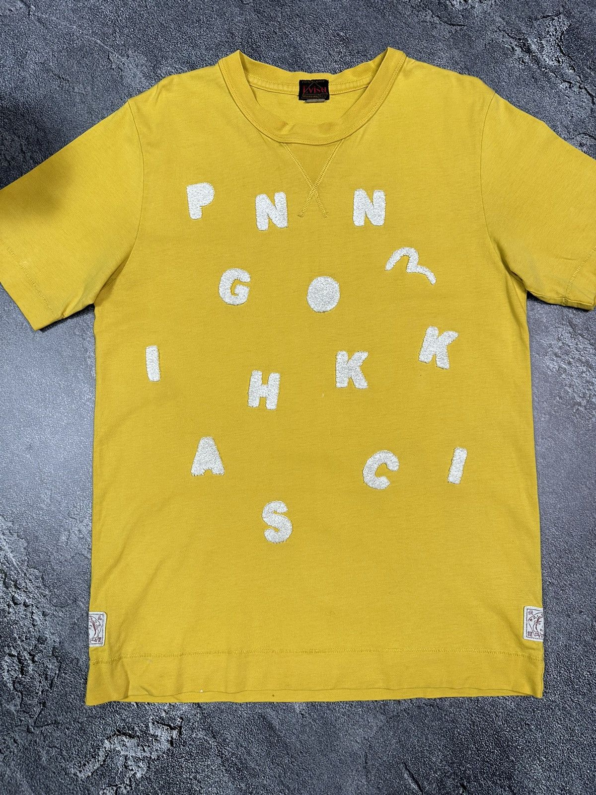 Evisu × Japanese Brand × Vintage EVISU vintage T shirt logo yellow Tee Size US L / EU 52-54 / 3 - 4 Thumbnail