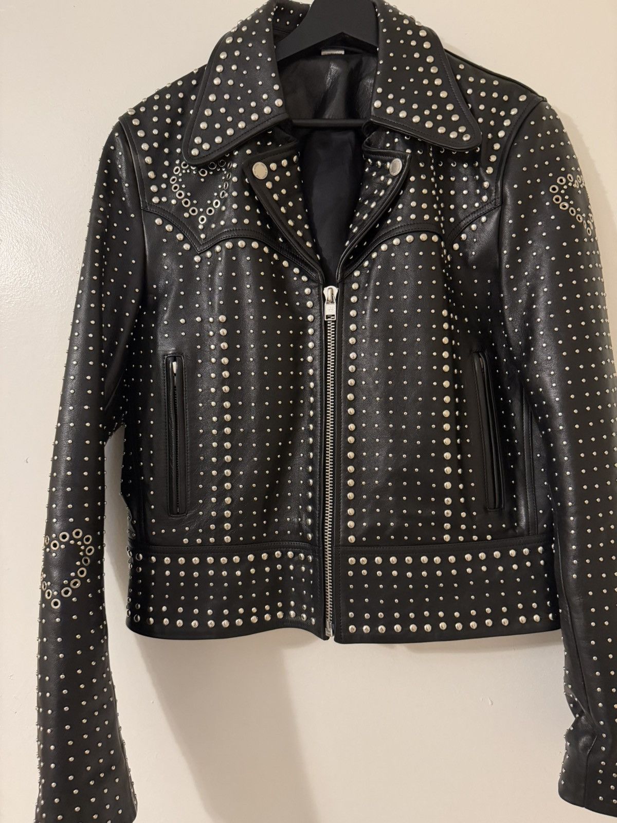 Tiger of Sweden Tiger Of Sweden leather studed leather jacket Size US S / EU 44-46 / 1 - 2 Thumbnail