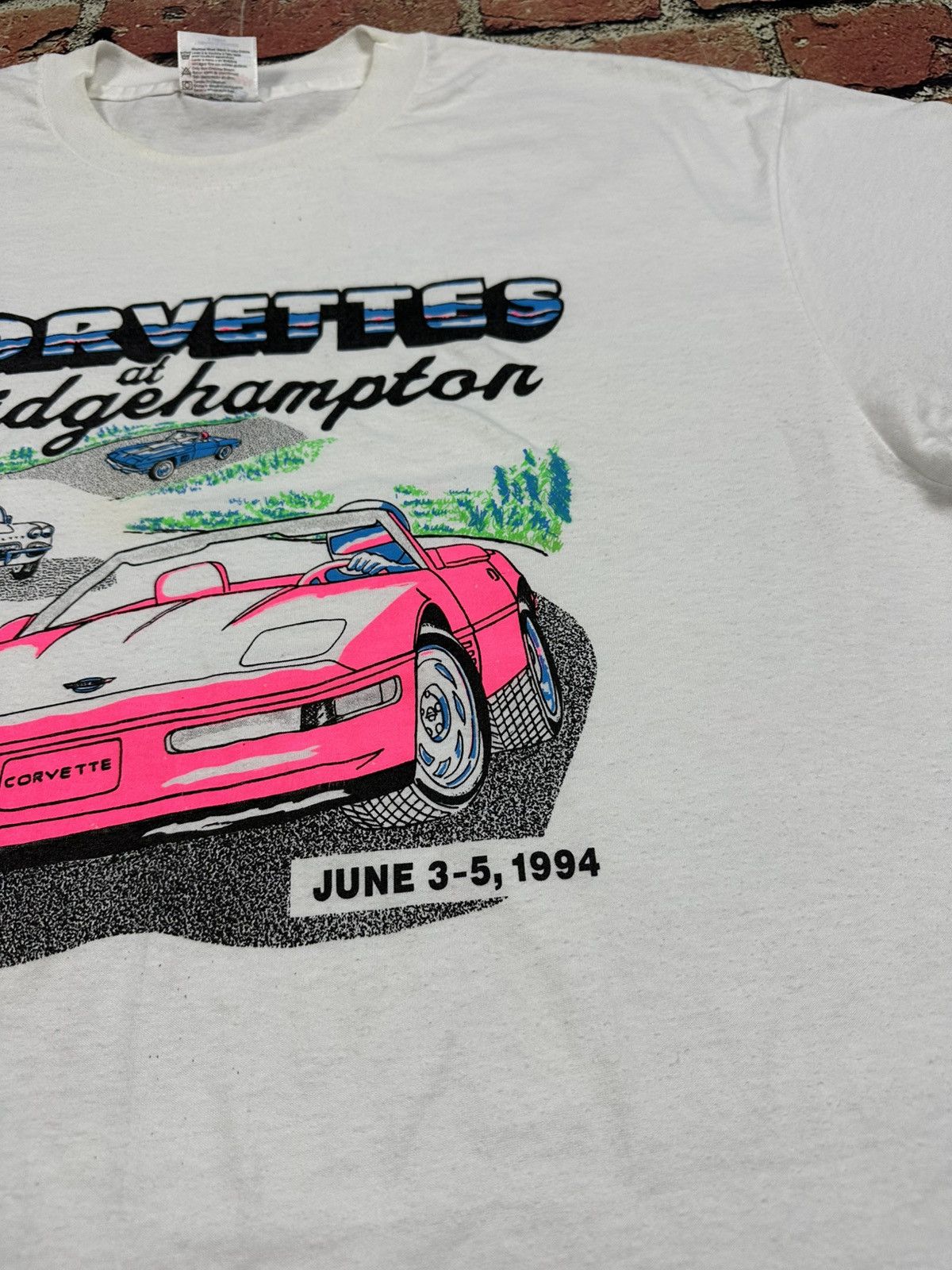 Hanes Vintage Chevy Corvette Bridgehampton Single Stitch T-Shirt Size US XL / EU 56 / 4 - 6 Thumbnail
