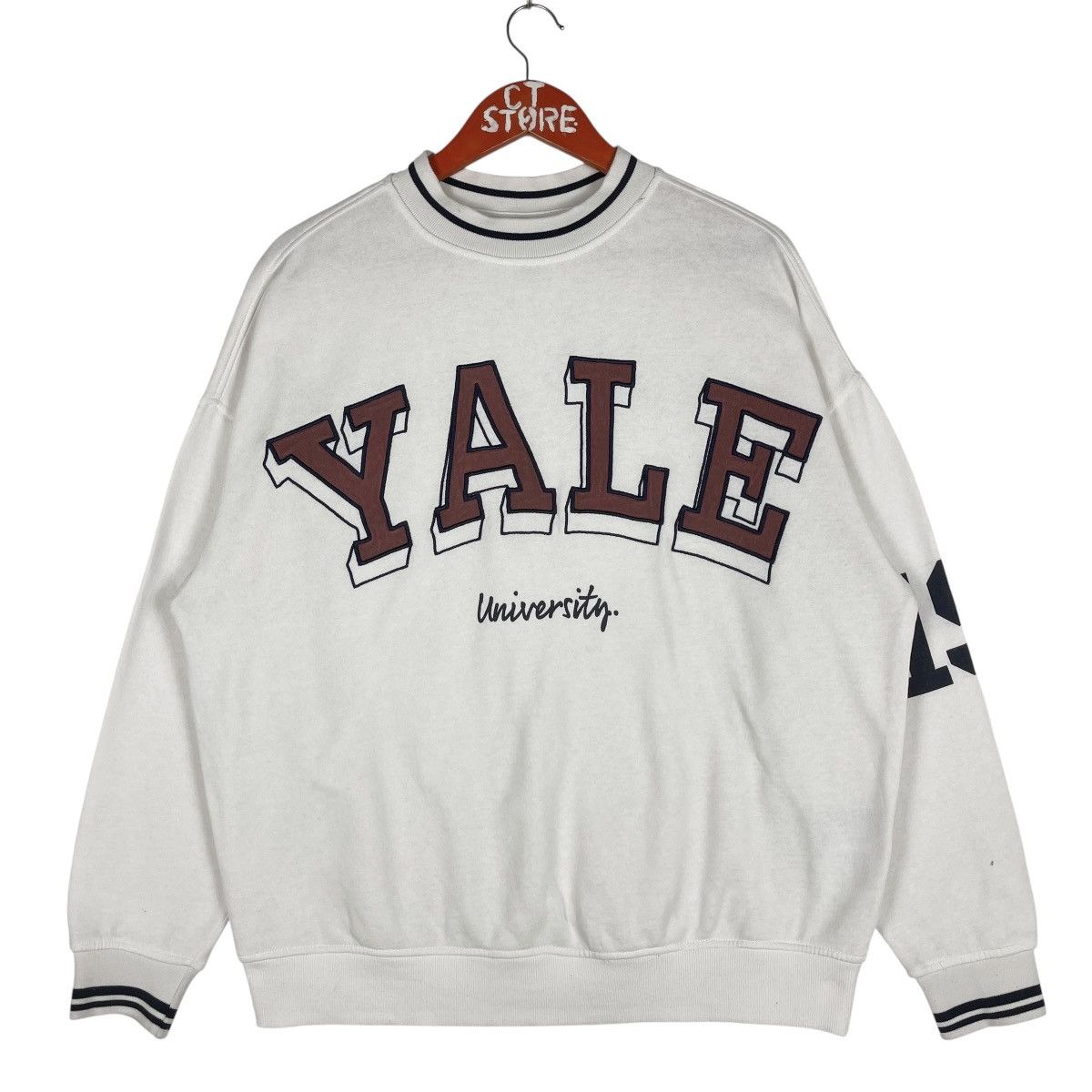 H&M Yale University Crewneck Sweatshirt Oversized Size S / US 4 / IT 40 - 1 Thumbnail
