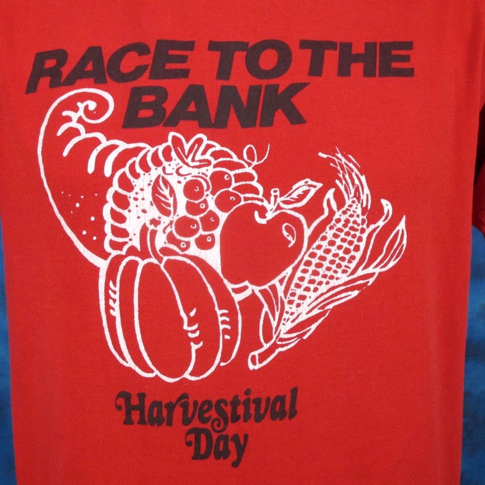 Vintage vintage HARVESTIVAL DAY RACE T-Shirt SMALL marathon harvest festival T-Shirt mens XS? Size US S / EU 44-46 / 1 - 3 Thumbnail