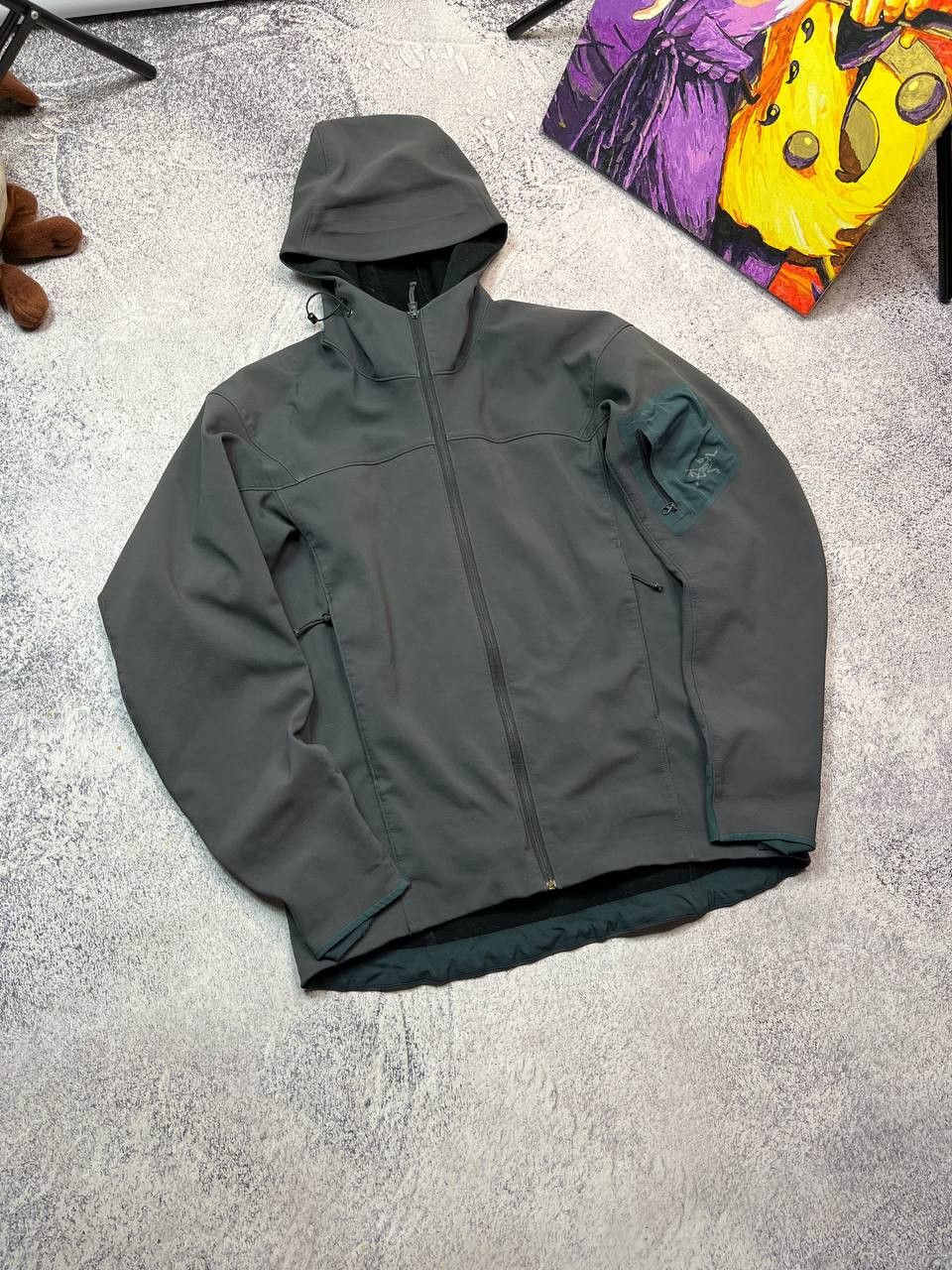 Arc'teryx Arc'teryx Softshell Hooded Jacket Grey - Men's Size M Size US M / EU 48-50 / 2 - 1 Thumbnail