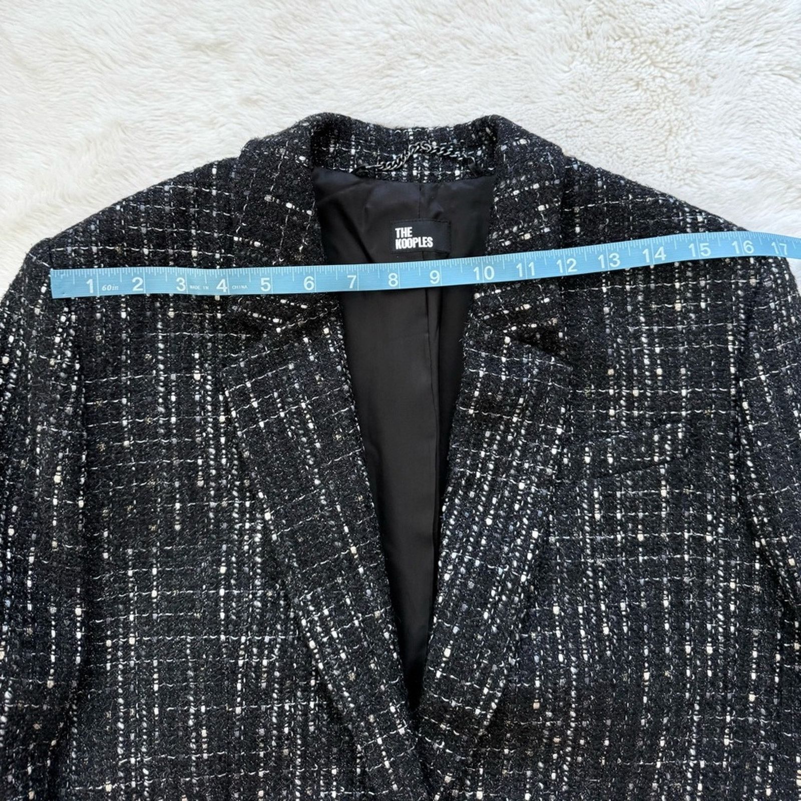 The Kooples NWT!!! The Kooples women tweed jacket size 36FR or 6US 595$ Size M / US 6-8 / IT 42-44 - 11 Thumbnail
