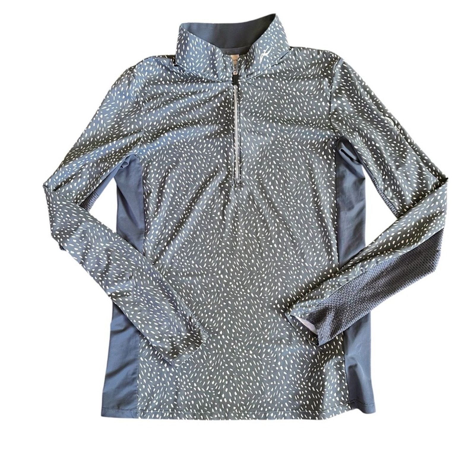 KJUS KJUS Sunshine Sport Half Zip – Blue/White – Size S – EUC Size S / US 4 / IT 40 - 1 Thumbnail