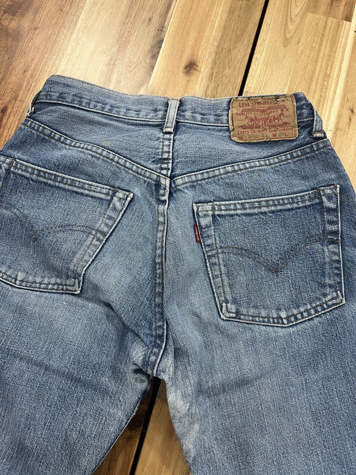 Levi's Vintage 90’s Levis 502XX Big E Jeans Denim Size US 28 / EU 44 - 3 Thumbnail