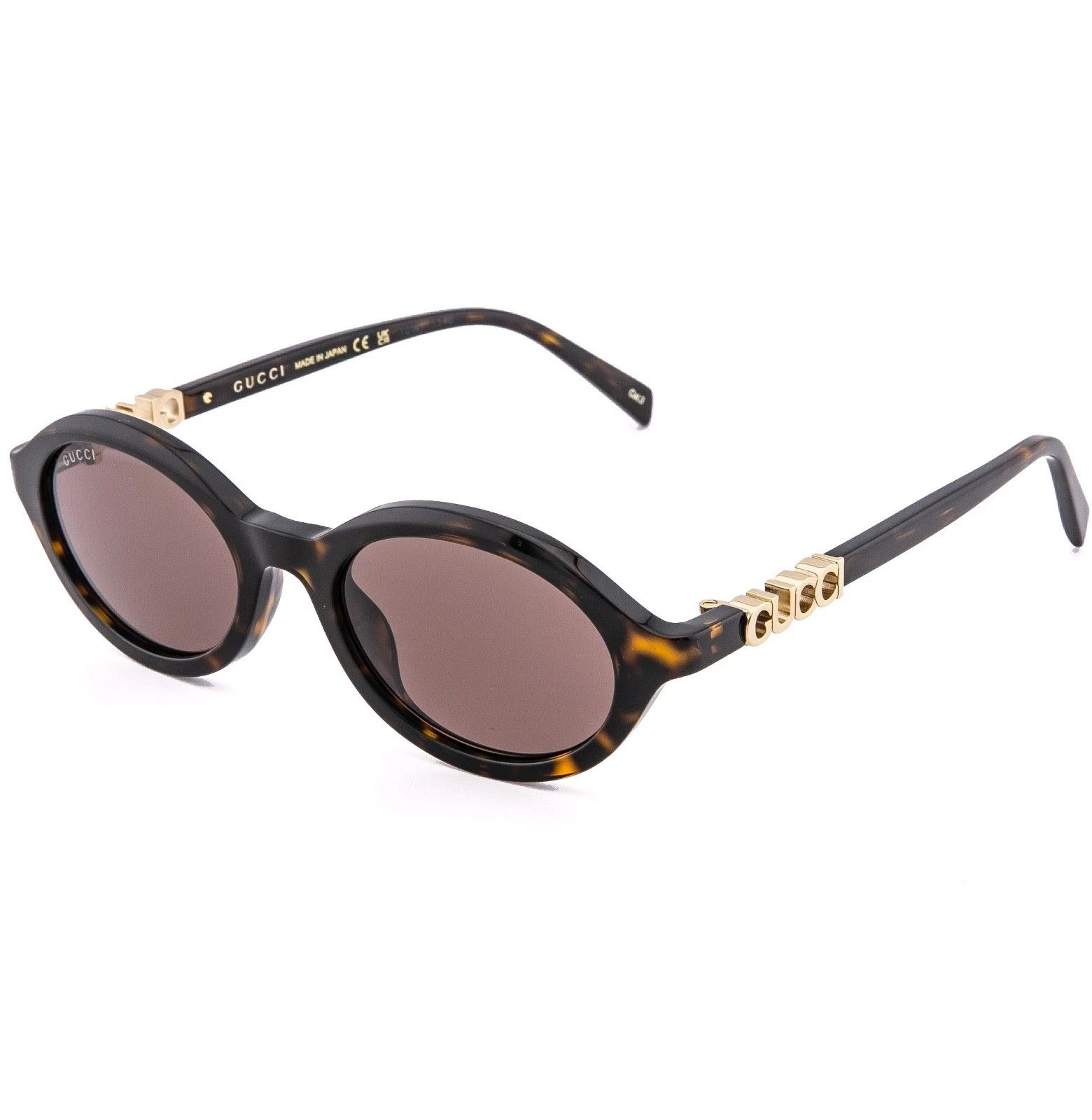 Gucci GUCCI 2153 Gg2153S Brown Oval Narrow Logo Sunglasses 002 Size ONE SIZE - 5 Thumbnail