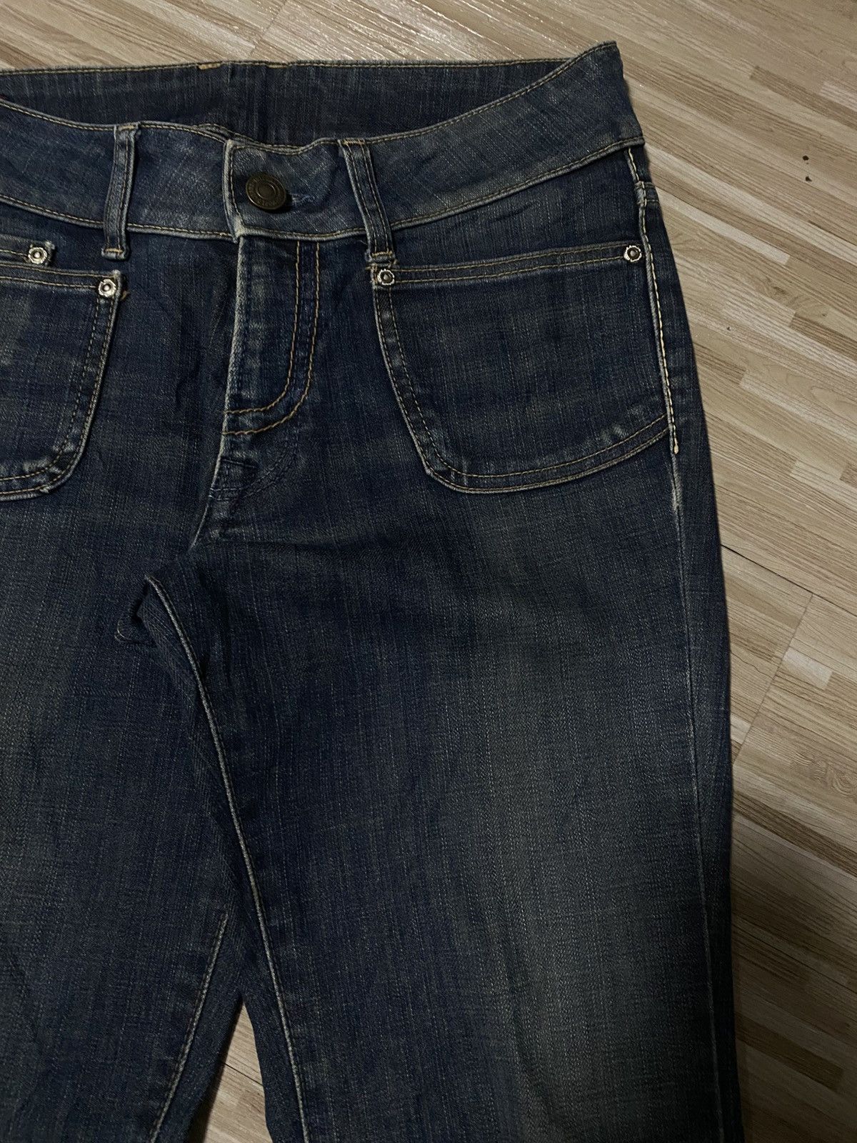 Japanese Brand 💥FLARE 90s DISTRESS JEANS💥 Size US 28 / EU 44 - 6 Thumbnail