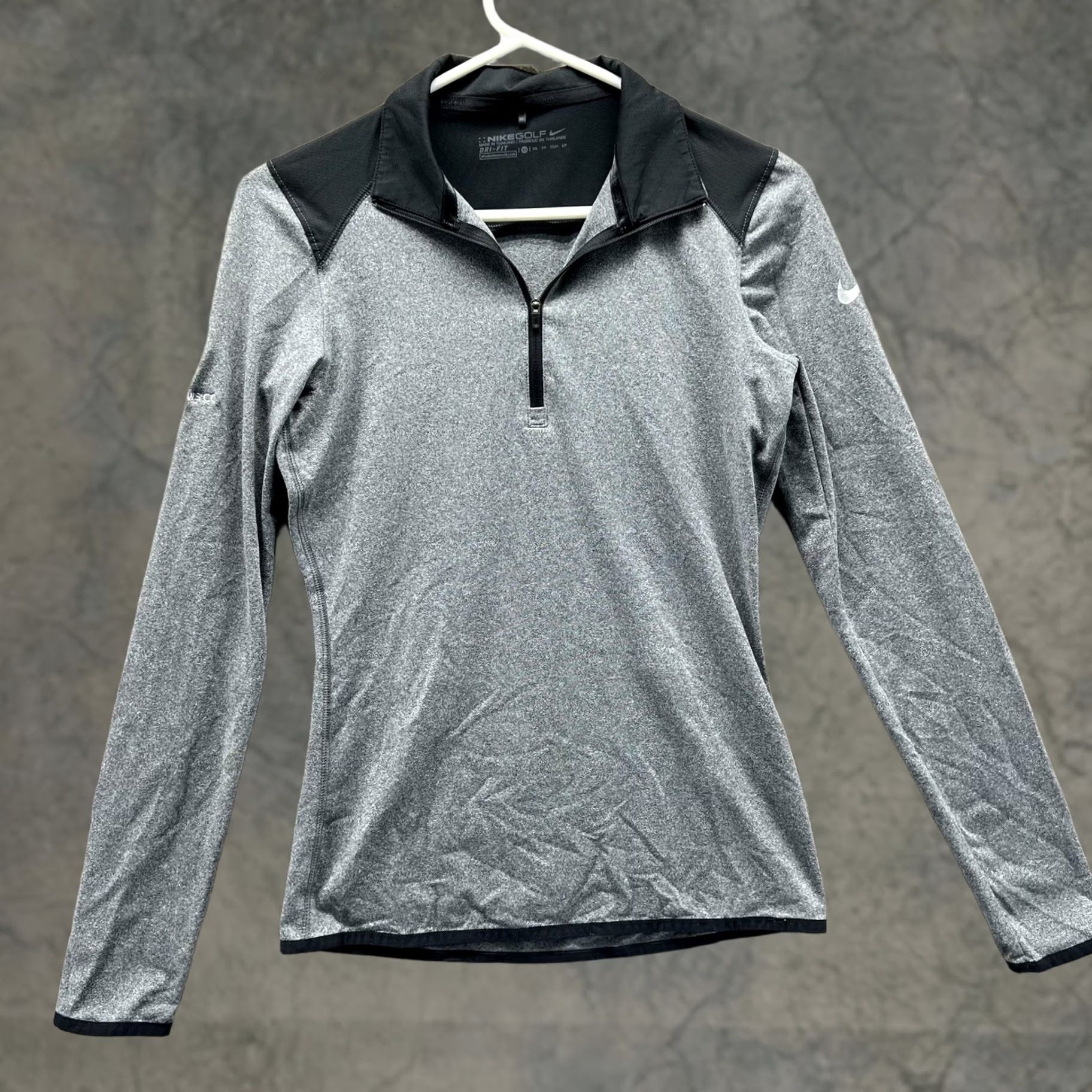 Nike Nike Golf Dri-FIT Pullover Womens XS Gray 1/4 Zip Long Sleeve 725867-010 Size XS / US 0-2 / IT 36-38 - 1 Thumbnail