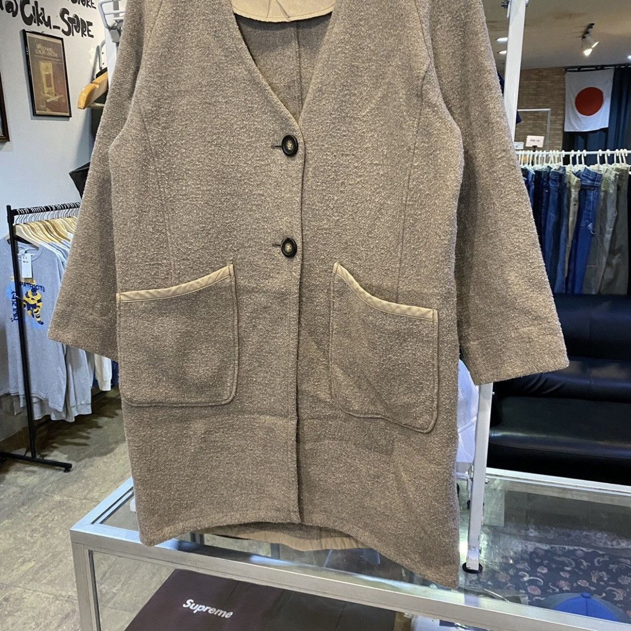 Comme Ca Ism × Japanese Brand Comme ca ism Onigiri Open Collar Button Coats Size L / US 10 / IT 46 - 5 Thumbnail