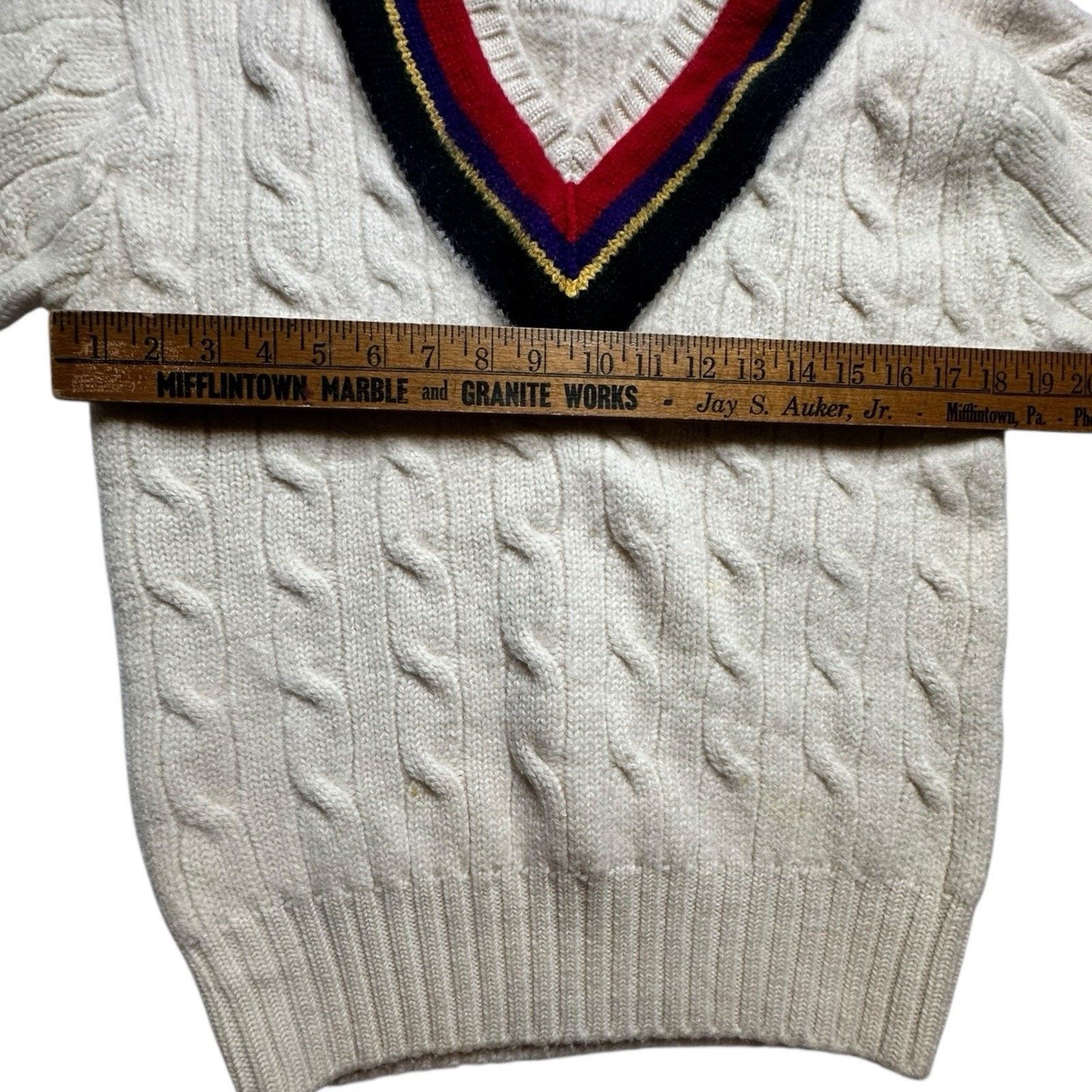 Polo Ralph Lauren Vintage 1980s Polo Ralph Lauren Wool Tennis Sweater Large Size US L / EU 52-54 / 3 - 16 Thumbnail