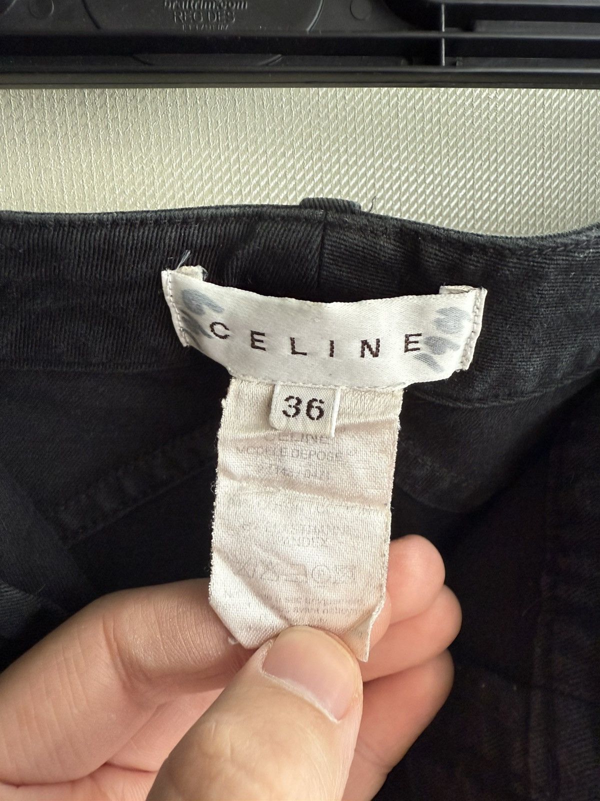 Celine Vintage Celine Black Multi Zipper Cotton Pants Size 26" / US 2 / IT 38 - 3 Thumbnail