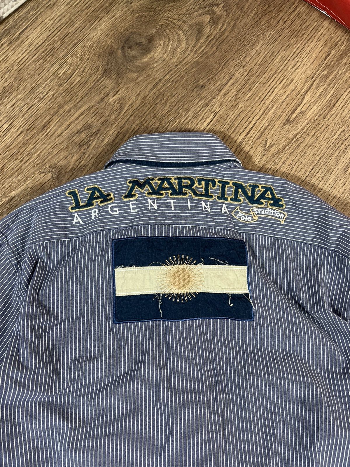 La Martina La Martina Argentina Big Logo Button Up Shirt 👔 Size US XL / EU 56 / 4 - 9 Thumbnail