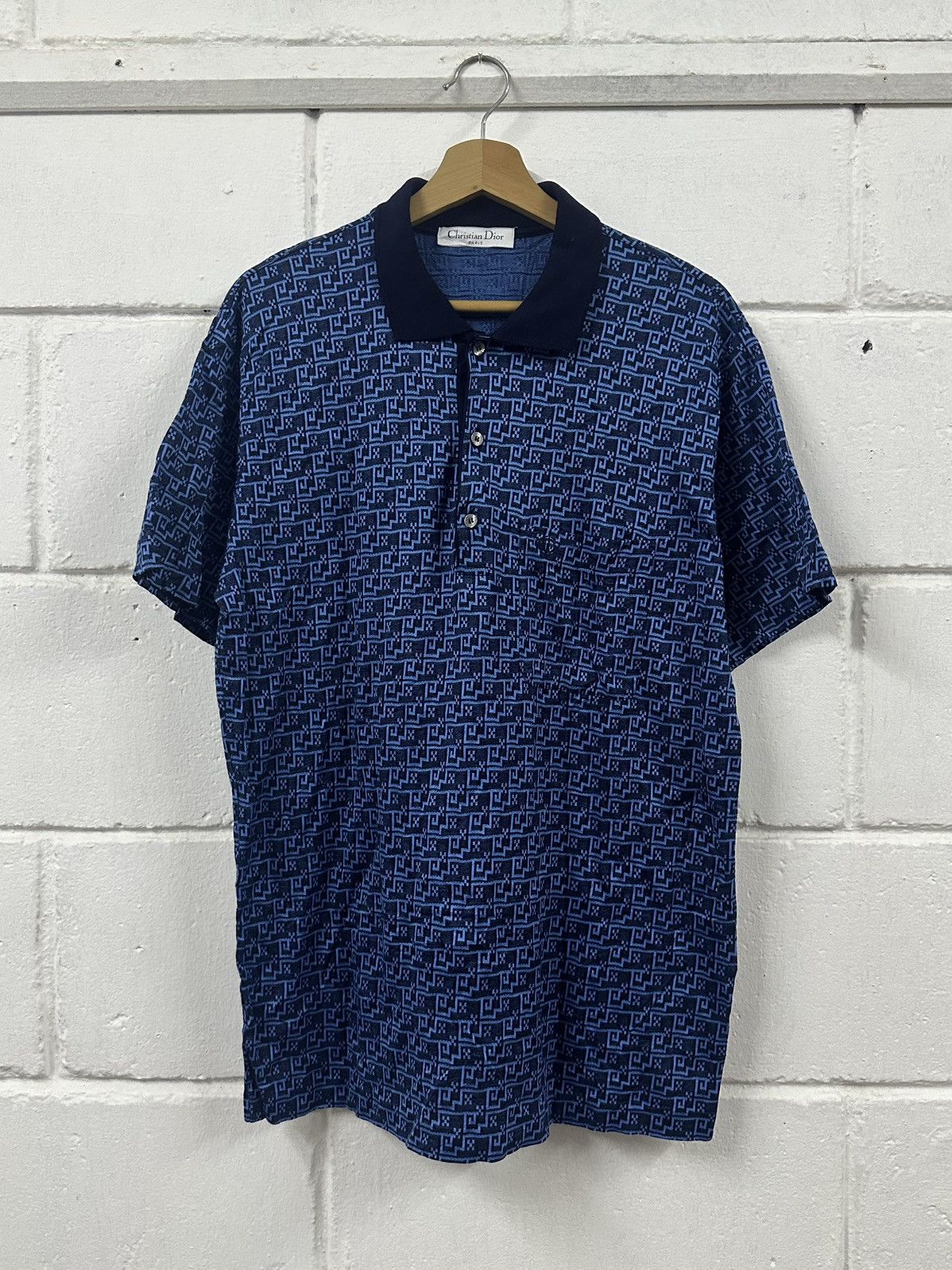 Dior Vintage Christian Dior Paris Monogram Polos Tee Size US M / EU 48-50 / 2 - 2 Thumbnail