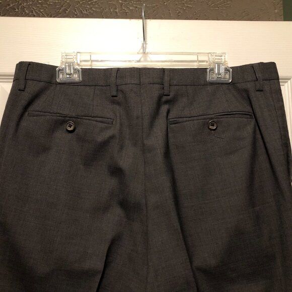 Banana Republic banana Republic men's gray 100%wool dress pants size: 35/32 Size US 35 - 3 Thumbnail