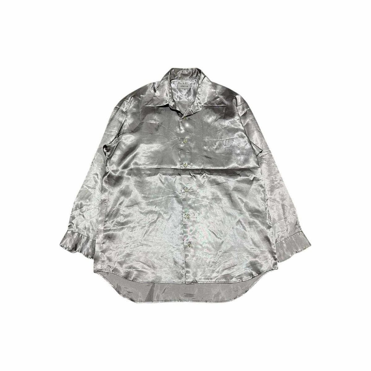Japanese Brand 🔥 Japanese Vintage Craysun Metallic Silver Shirt Long Sleeve Size US XL / EU 56 / 4 - 1 Thumbnail