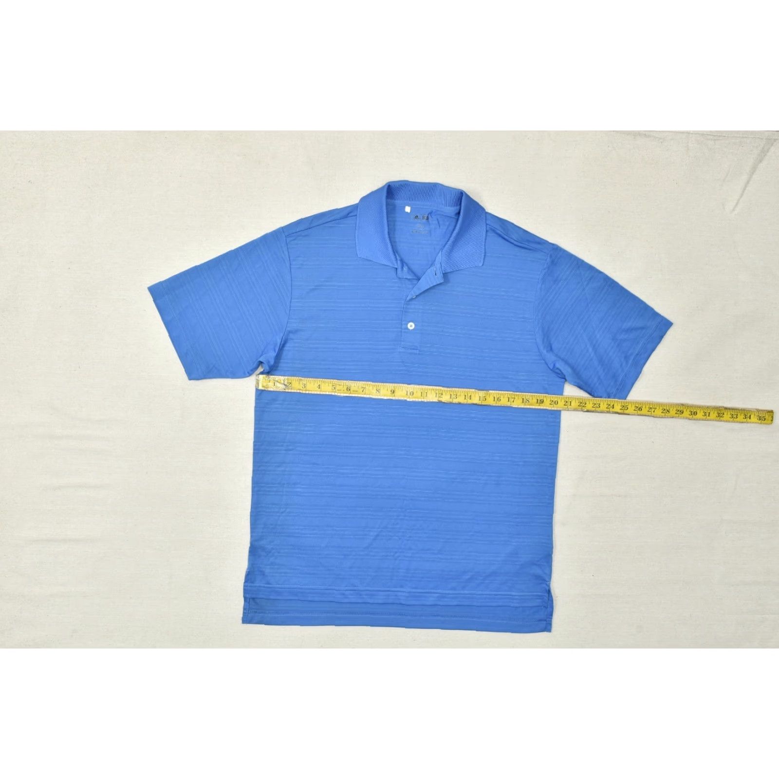 Adidas Adidas Golf Polo Shirt Mens Small Blue Short Sleeve Striped Polyester Polo Shirt Size US S / EU 44-46 / 1 - 4 Thumbnail