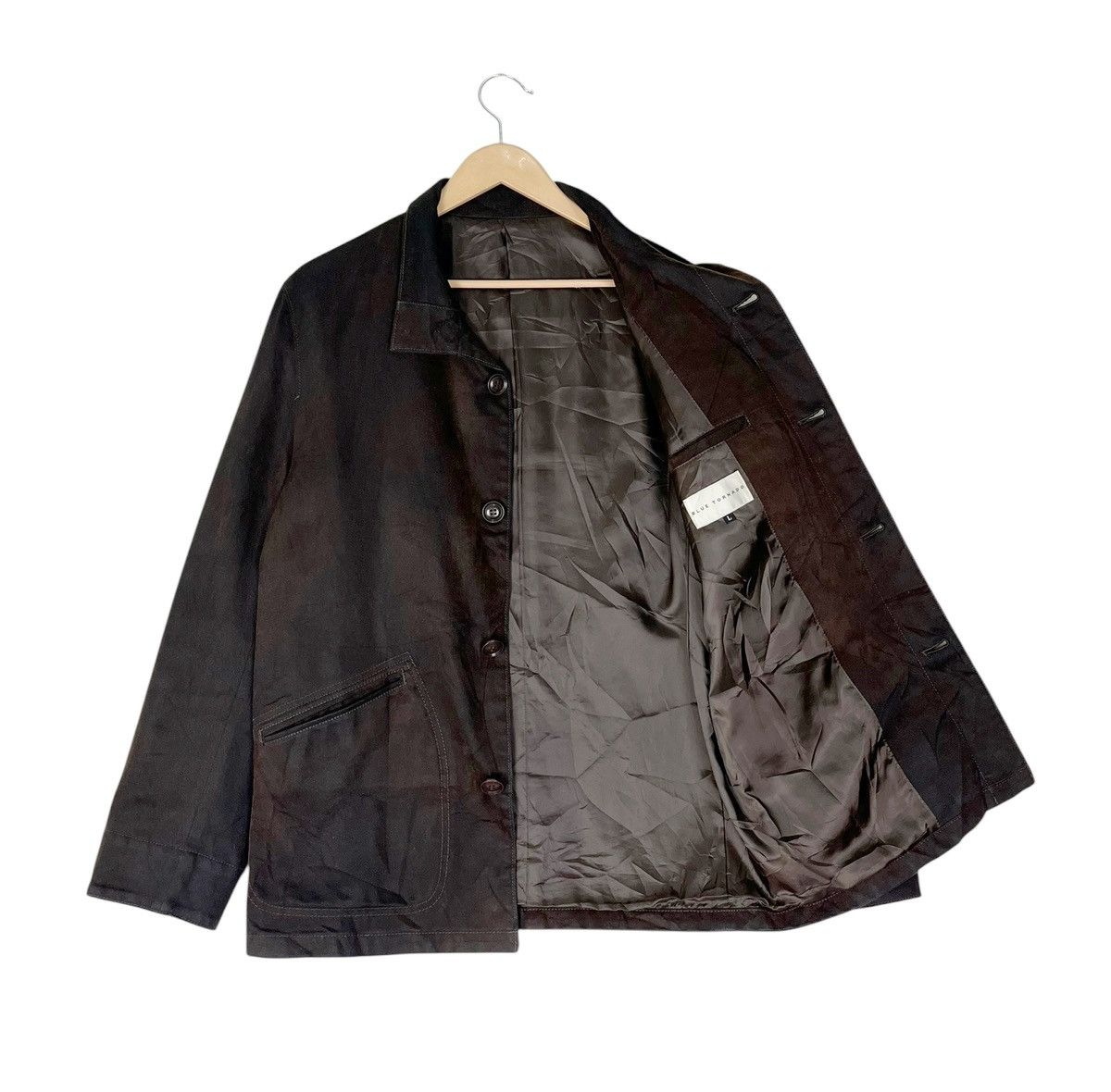 Japanese Brand Blue Tornado Wax Cotton Button Jacket Size US L / EU 52-54 / 3 - 2 Thumbnail