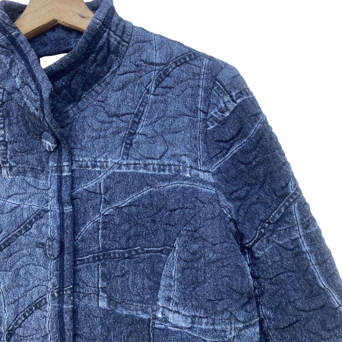 Japanese Brand Hitoshi Tamura Japanese Traditional Pleated Kogin Indigo Size S / US 4 / IT 40 - 4 Thumbnail