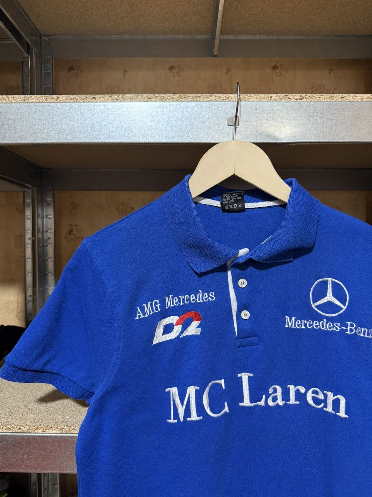 Formula 1 × Mercedes-Benz Vintage 90’s AMG Mercedes Benz Mc Laren Racing Polo T-Shirt Size US M / EU 48-50 / 2 - 3 Thumbnail
