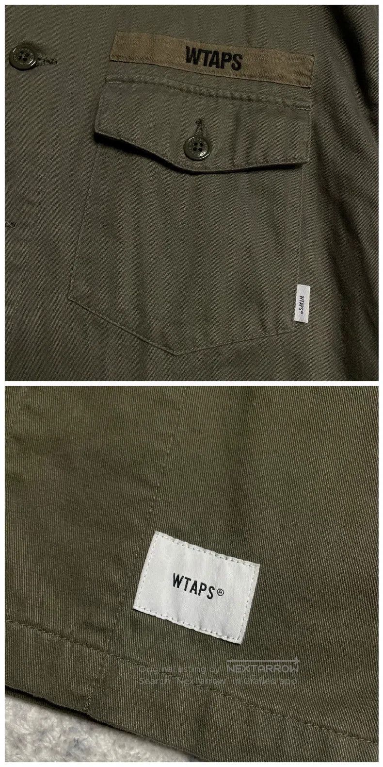 Wtaps Wtaps Long-sleeved work shirt with no collar and single po Size US S / EU 44-46 / 1 - 5 Thumbnail