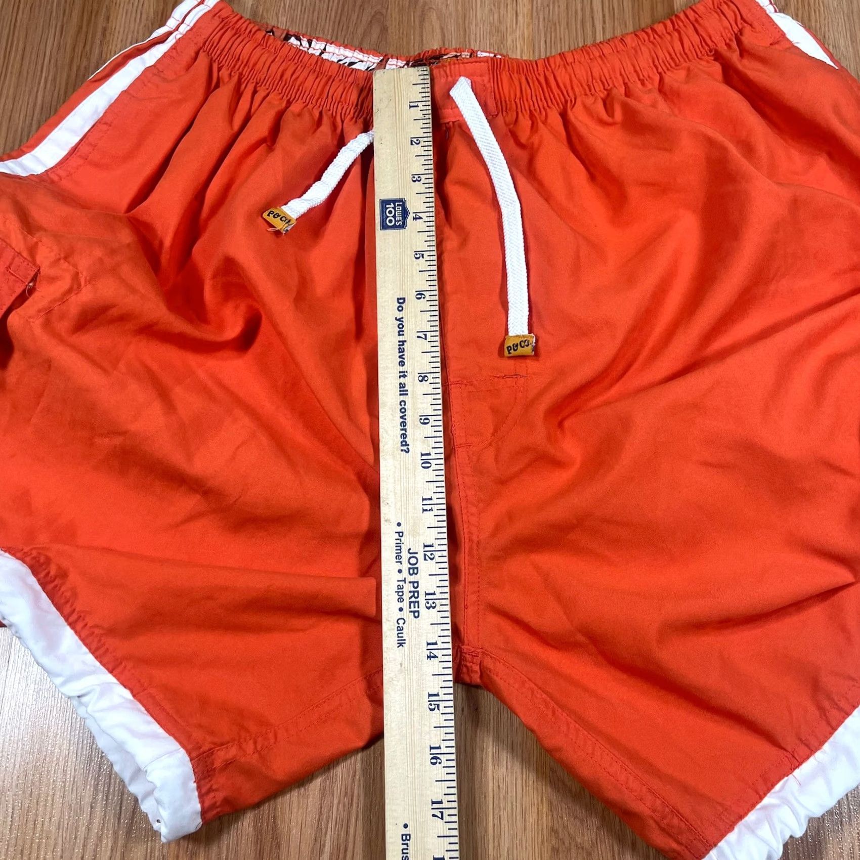 CO Pacific & Co Shorts Mens 2XL Orange Drawstring Swim Trunks Beach 100% Polyester) Size US 39 - 5 Thumbnail