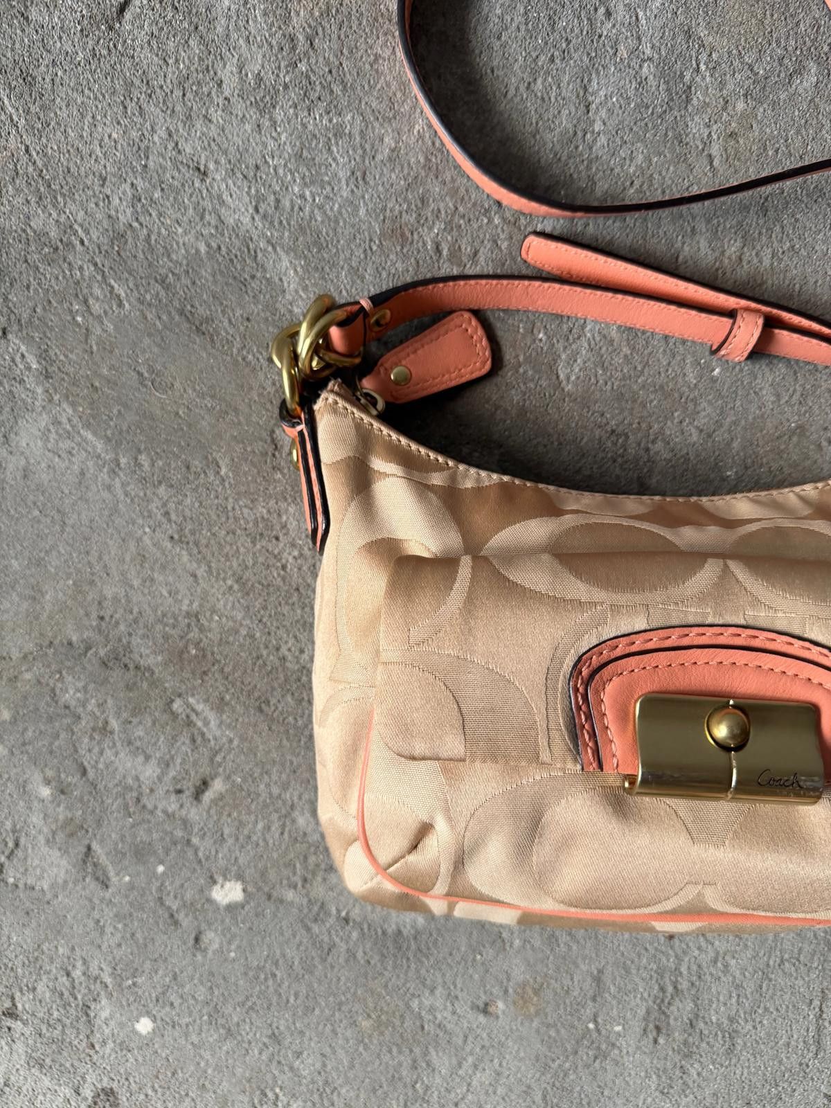 Coach Coach Signature Kristin Crossbody Bag Beige/Pink Size ONE SIZE - 3 Thumbnail