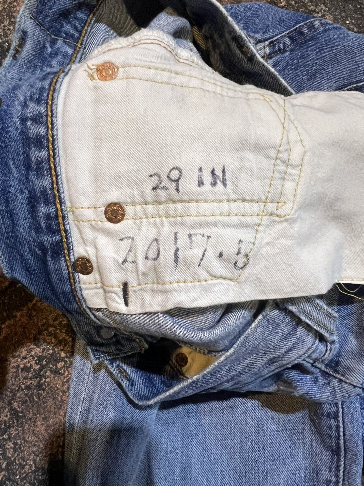 Levi's Vintage Clothing Vintage 1998 Levi’s 501XX LVC Big E Selvedge Size US 29 - 9 Thumbnail