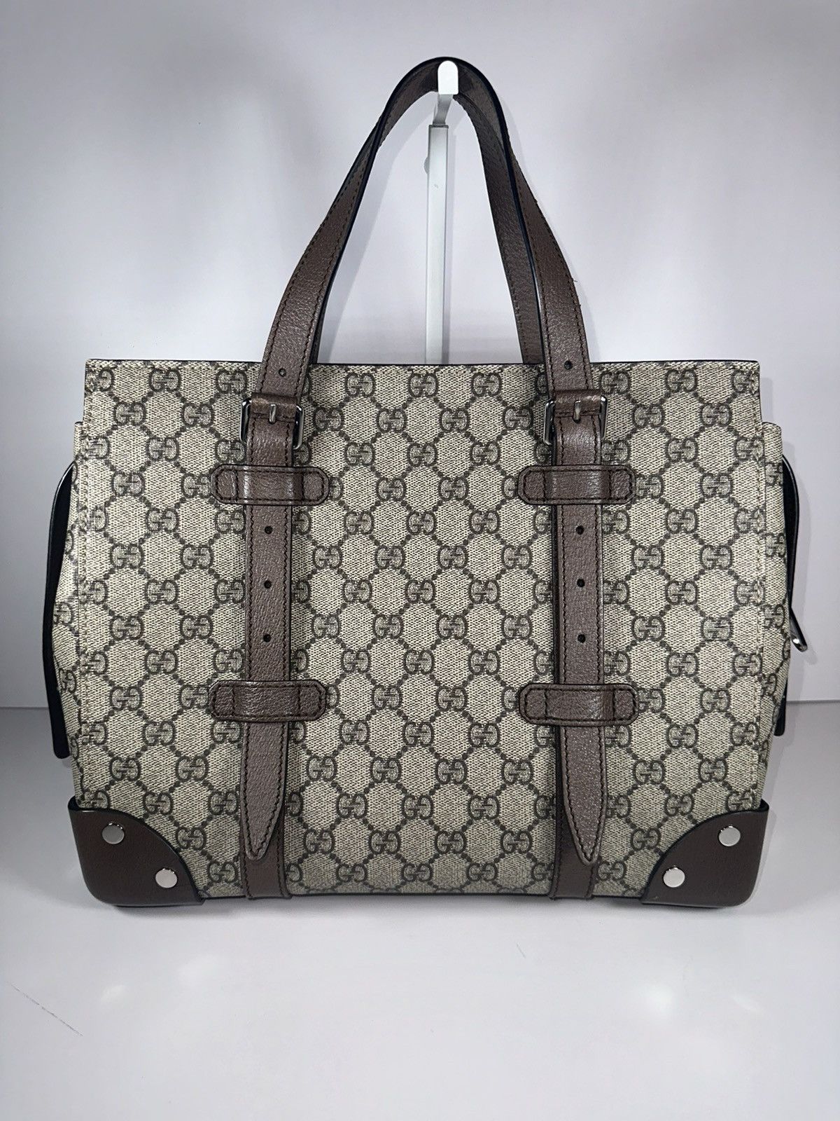 Gucci GG Supreme Monogram Detail Tote