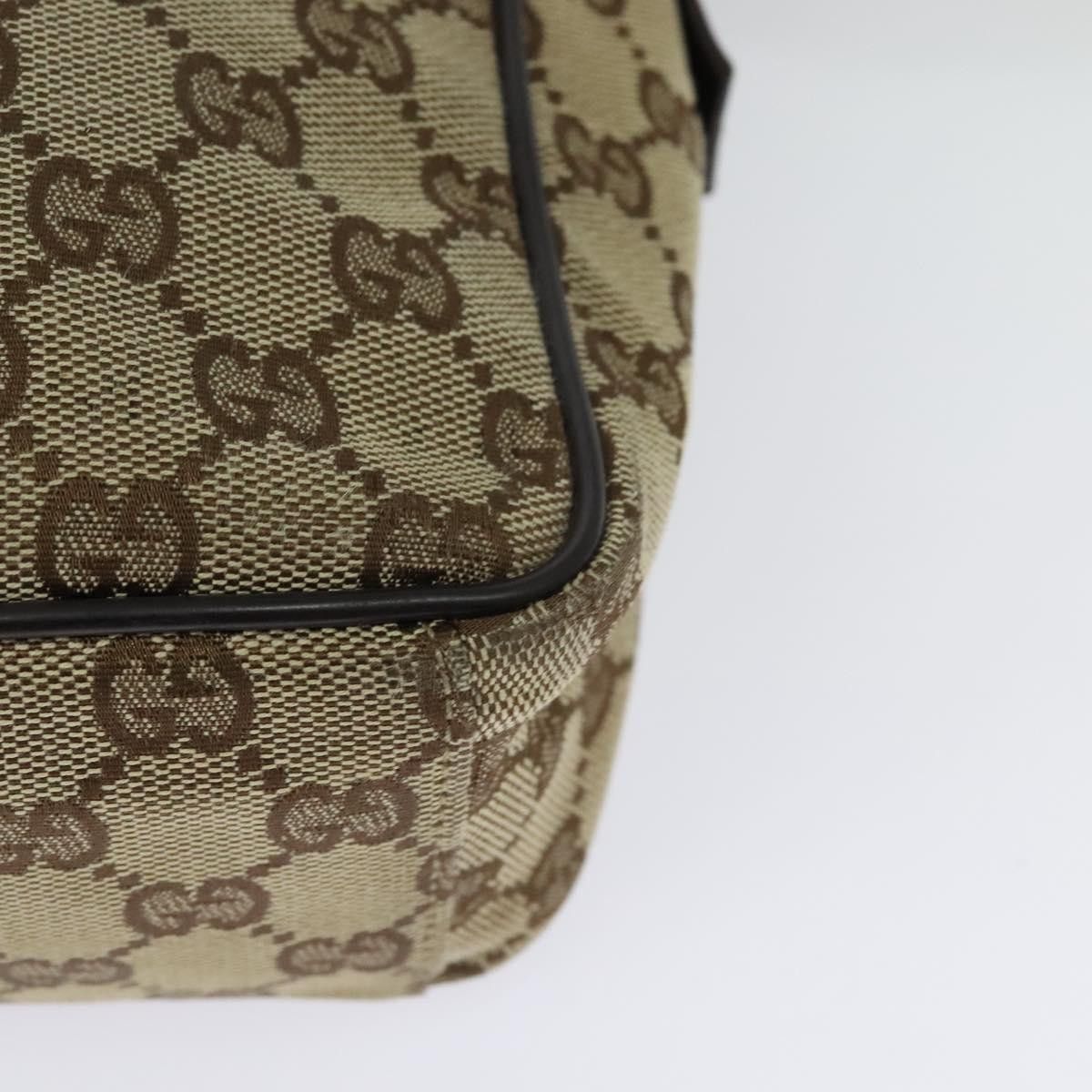 Gucci GUCCI GG Canvas Shoulder Bag Beige Silver Size ONE SIZE - 13 Thumbnail