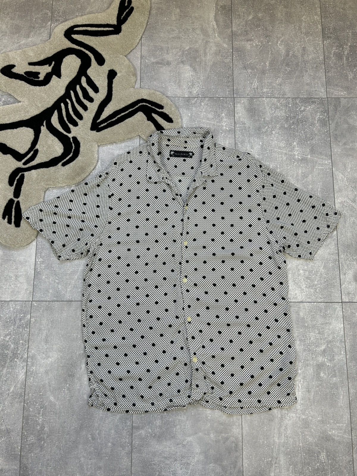 Allsaints Mens AllSaints Hawaiian amour SS Shirts button up luxury y2k Size US L / EU 52-54 / 3 - 2 Thumbnail
