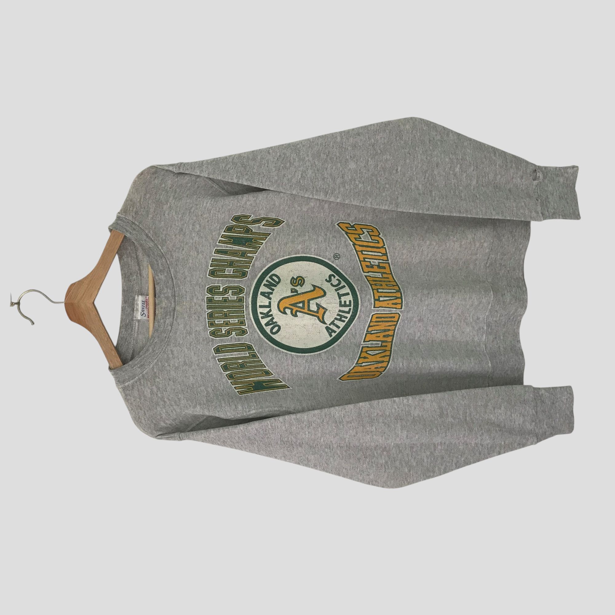 Vintage Vintage 90s Distressed Oakland Athletics Grey - 638 Size US M / EU 48-50 / 2 - 1 Thumbnail