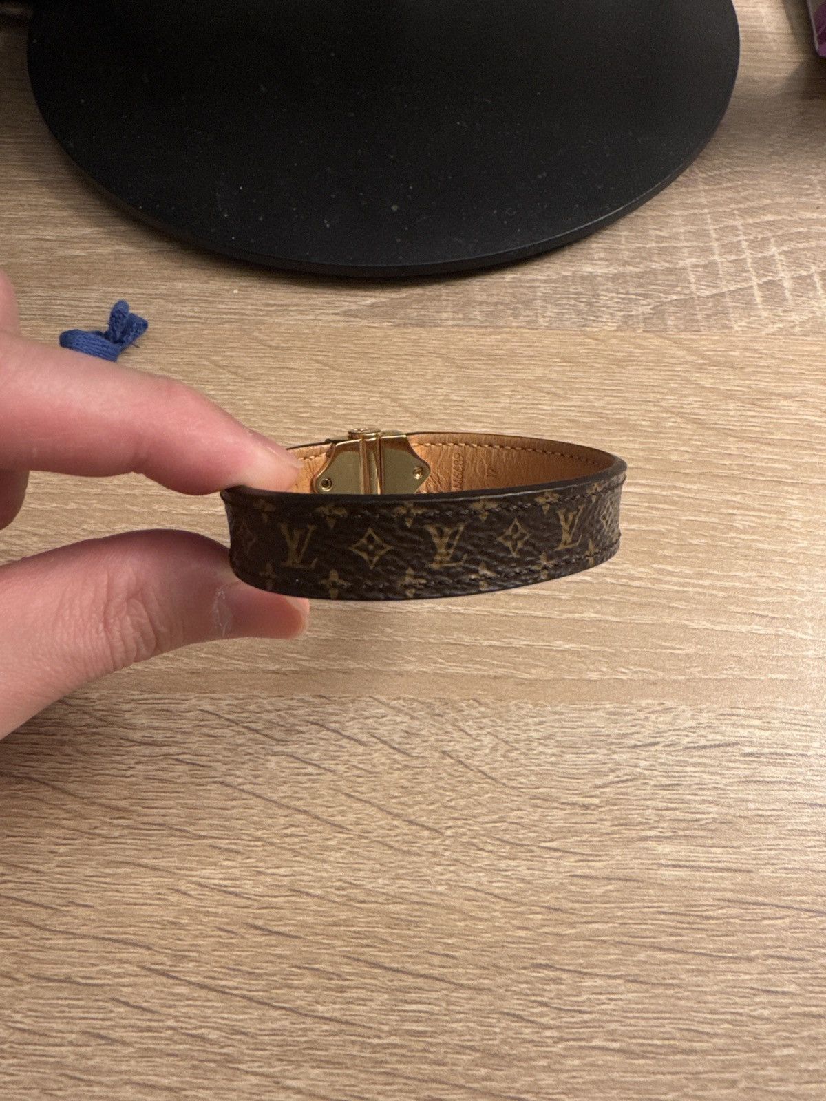 Louis Vuitton Louis Vuitton Nano Monogram Leather Bracelet Size ONE SIZE - 6 Thumbnail