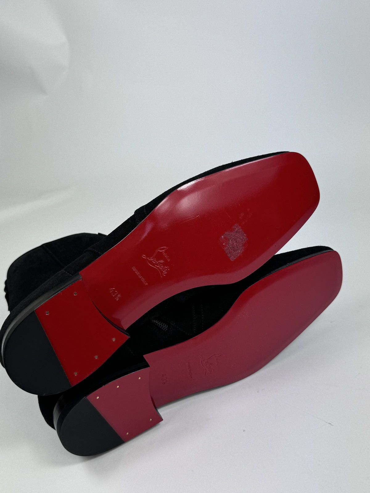 Christian Louboutin SUEDE ZIP UP ANKLE BOOTS Size US 10.5 / EU 43-44 - 6 Thumbnail