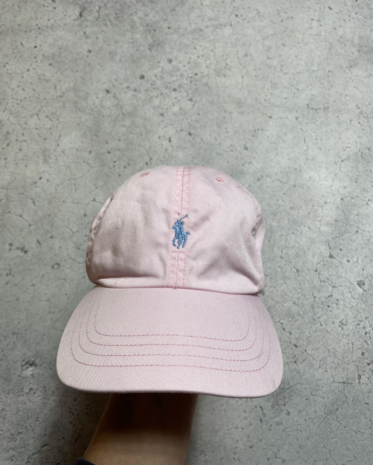 Ralph Lauren Vintage Pink Polo Ralph Lauren PRL Cap Leather Strap Y2K ...