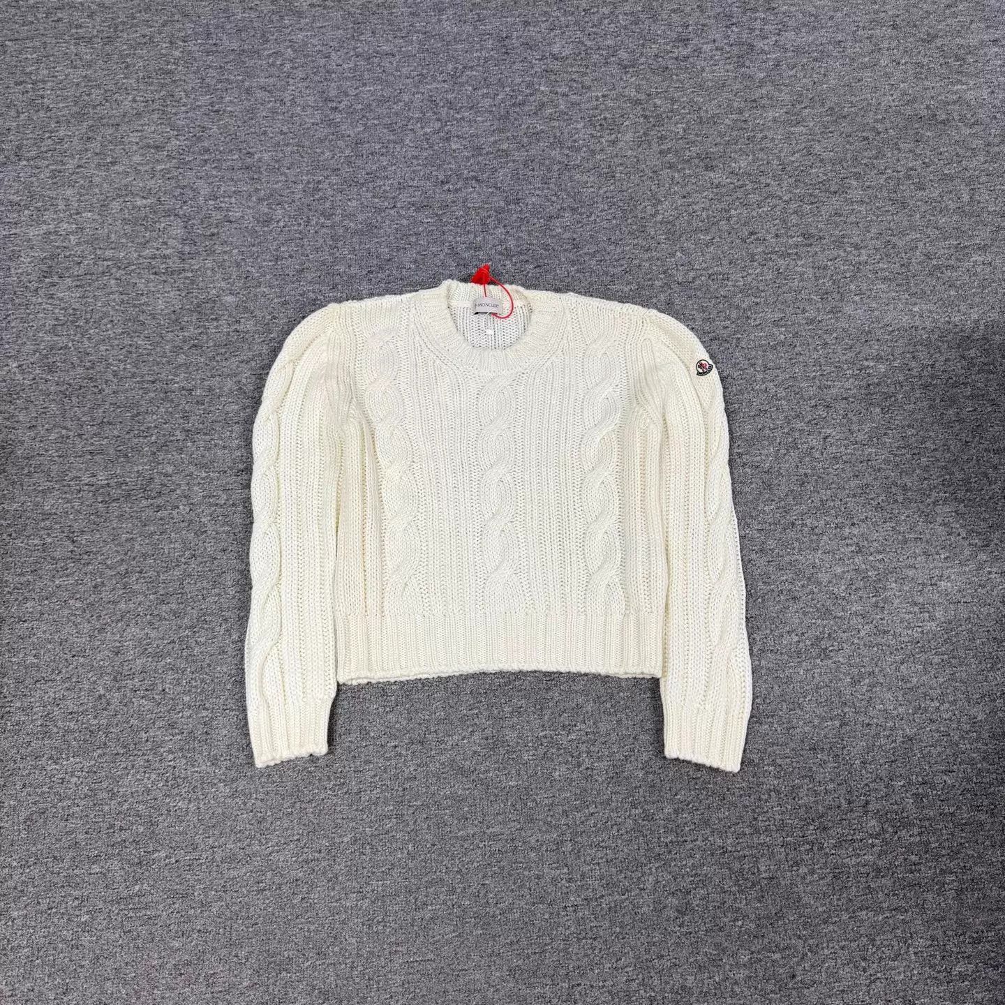 Moncler Moncler Cirocollo Logo Badge Intarsia Knit Top XS Size US XS / EU 42 / 0 - 1 Thumbnail