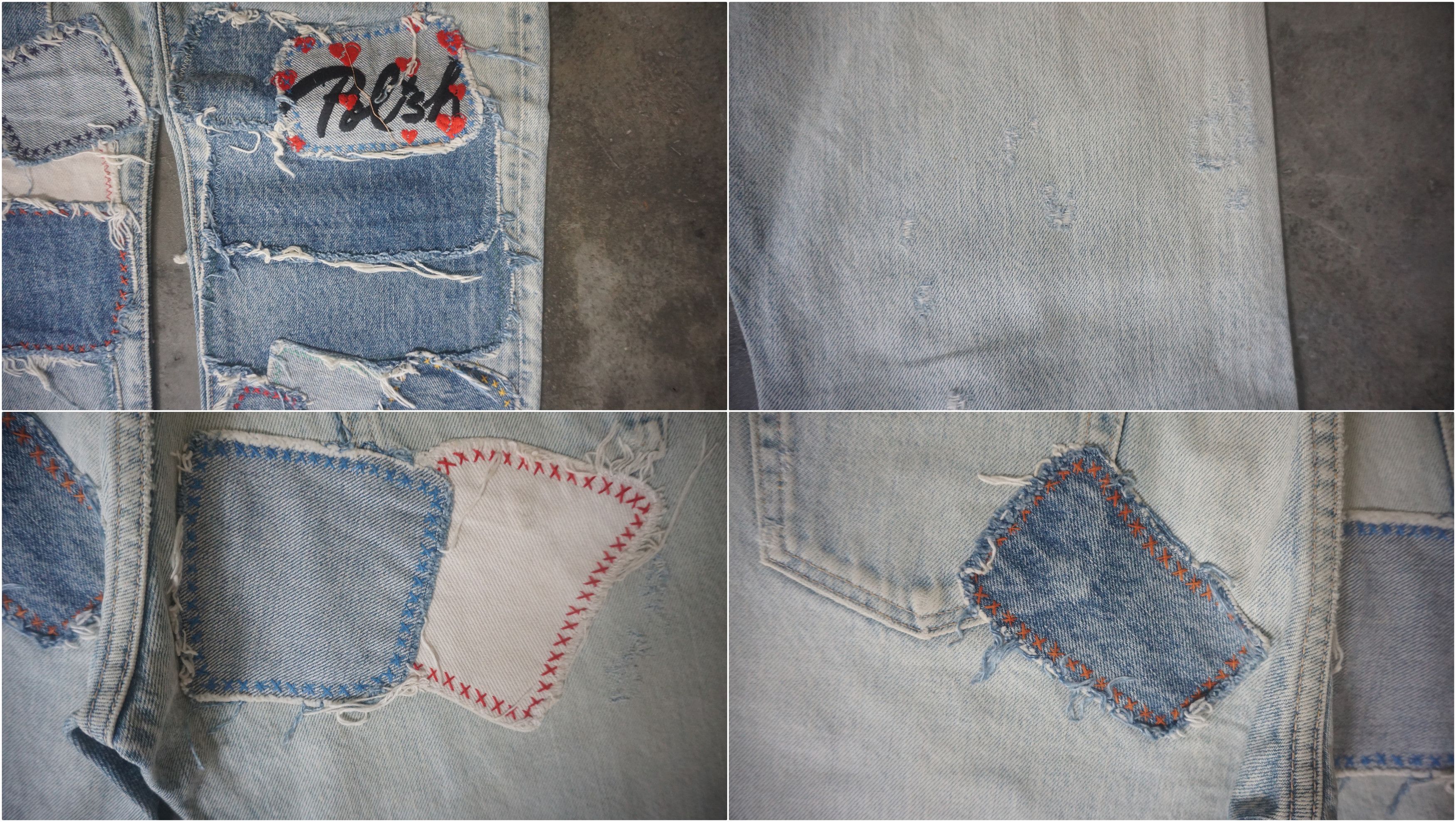 Japanese Brand RNA INC Slang Patchwork Jeans Size US 29 - 9 Thumbnail