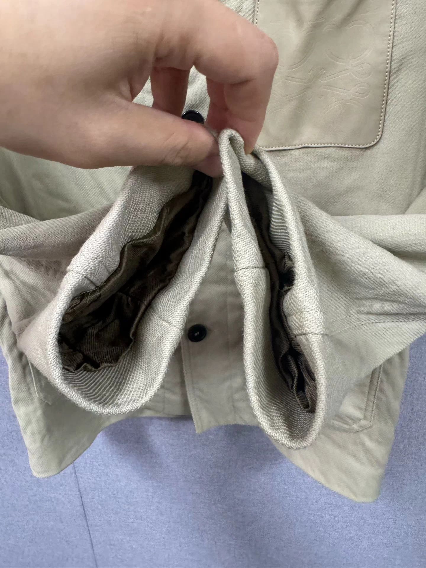 Loewe Loewe cashmere khaki jacket 46 no tag minor shrinkage Size US S / EU 44-46 / 1 - 4 Thumbnail