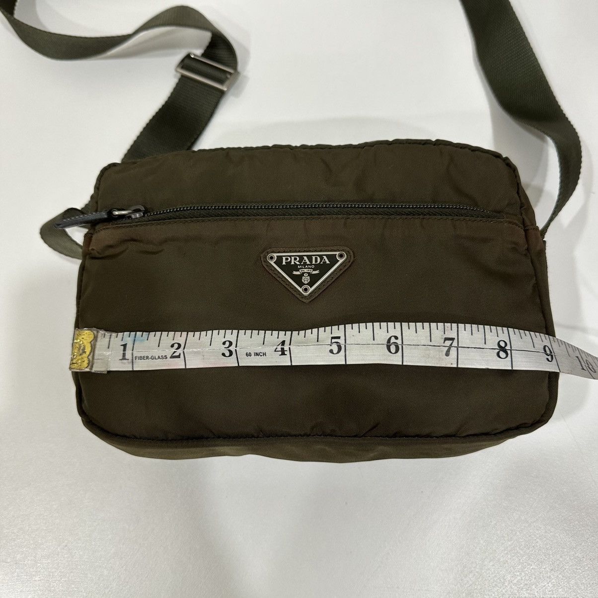Prada ‼️LASTDROP‼️ PRADA NYLON KHAKI CROSSBODY SHOULDER BAG Size ONE SIZE - 9 Thumbnail