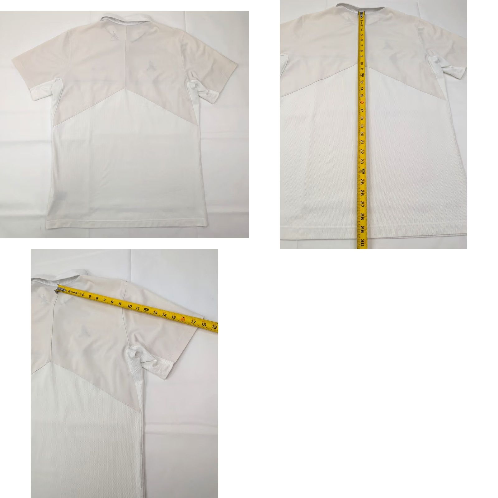 Jordan Brand Nike Jordan Dri-fit Michigan Wolverines UM Button Polo Shirt Men L White Wick Size US L / EU 52-54 / 3 - 9 Thumbnail