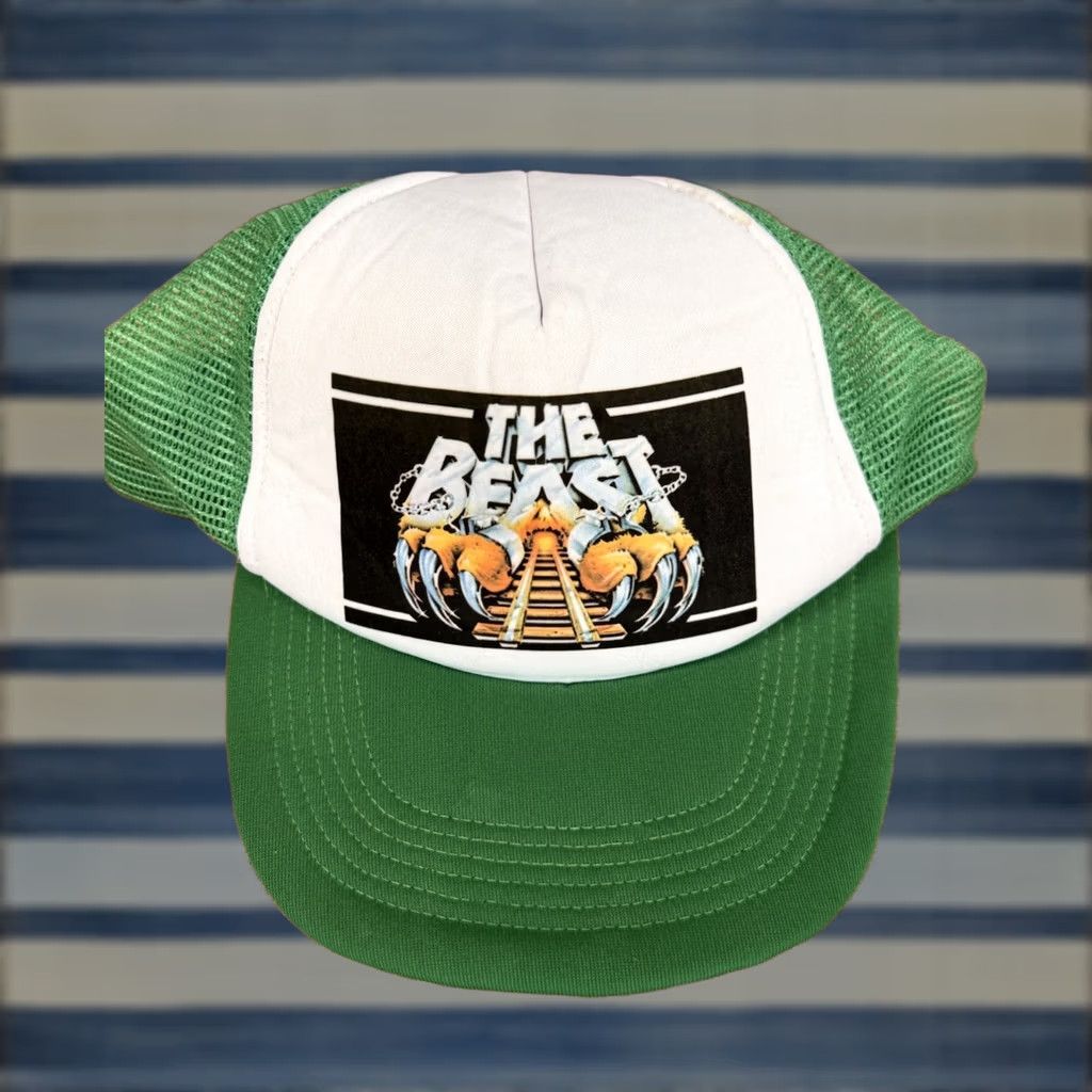 Vintage VINTAGE Kings Island The Beast Promo Trucker Hat 80s Size ONE SIZE - 1 Thumbnail
